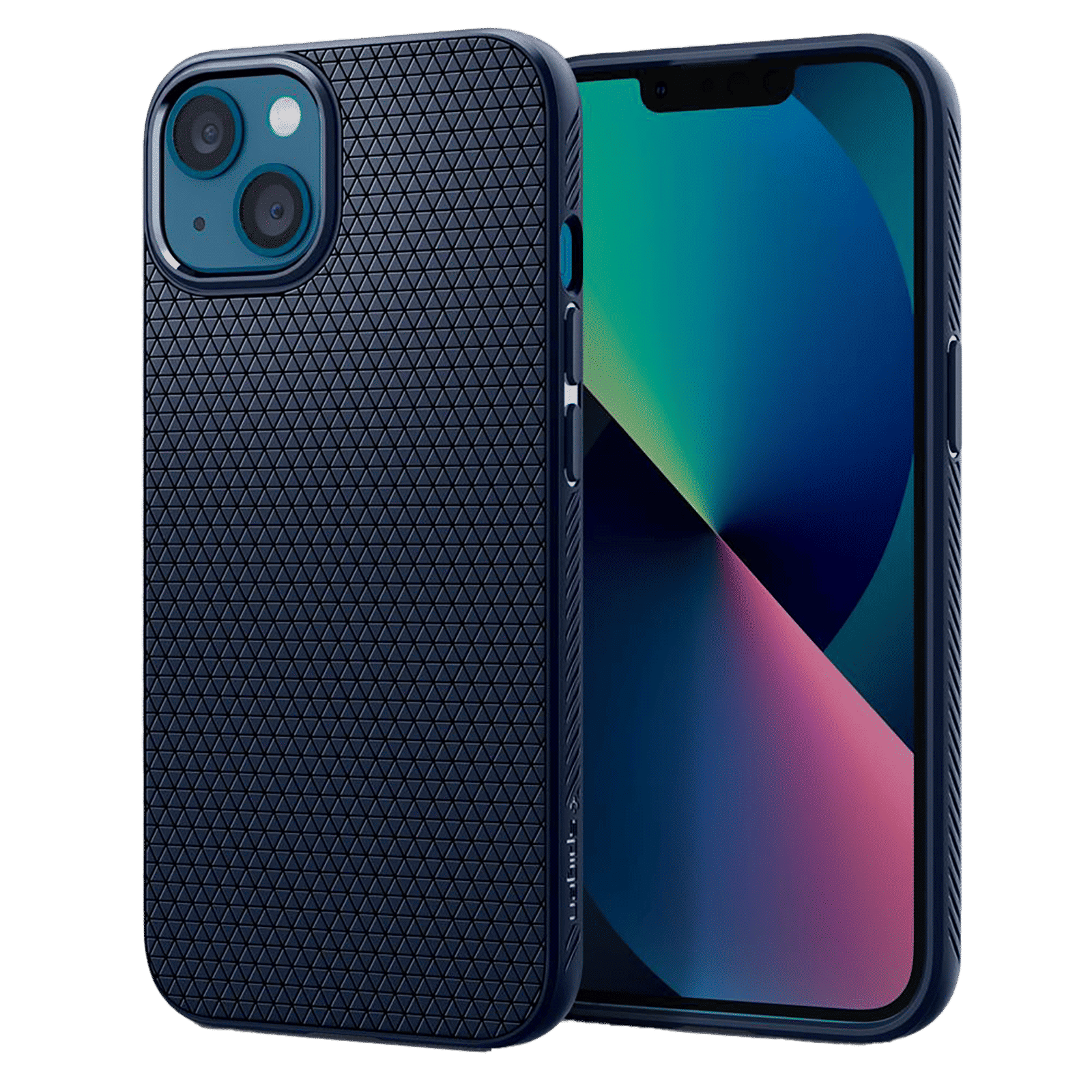 spigen Liquid Air TPU Back Cover for Apple iPhone 13 (Supports Wireless Charging, Navy Blue) spigen Liquid Air TPU Back Cover for Apple iPhone 13 (Supports Wireless Charging, Navy Blue)_1