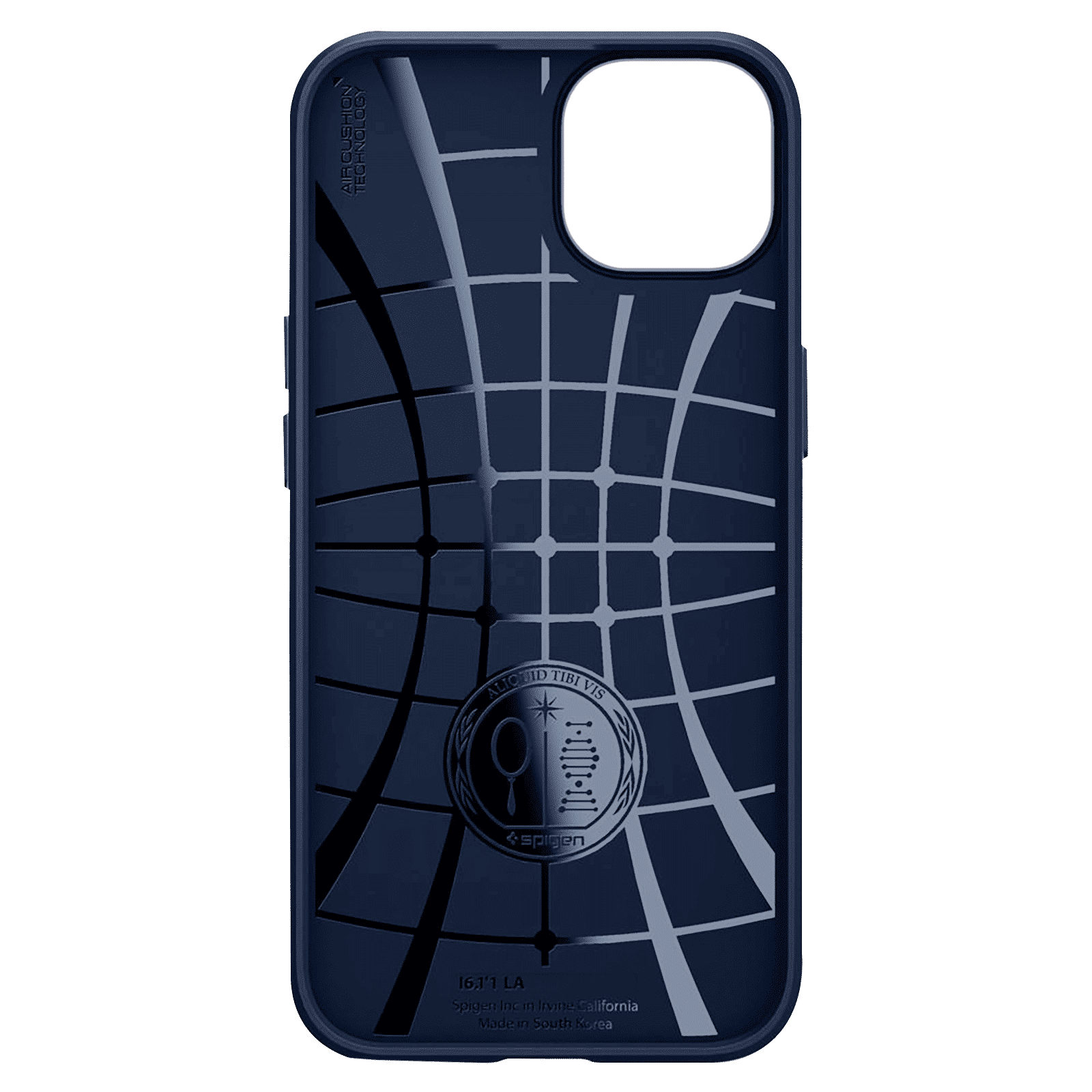 spigen Liquid Air TPU Back Cover for Apple iPhone 13 (Supports Wireless Charging, Navy Blue) spigen Liquid Air TPU Back Cover for Apple iPhone 13 (Supports Wireless Charging, Navy Blue)_5