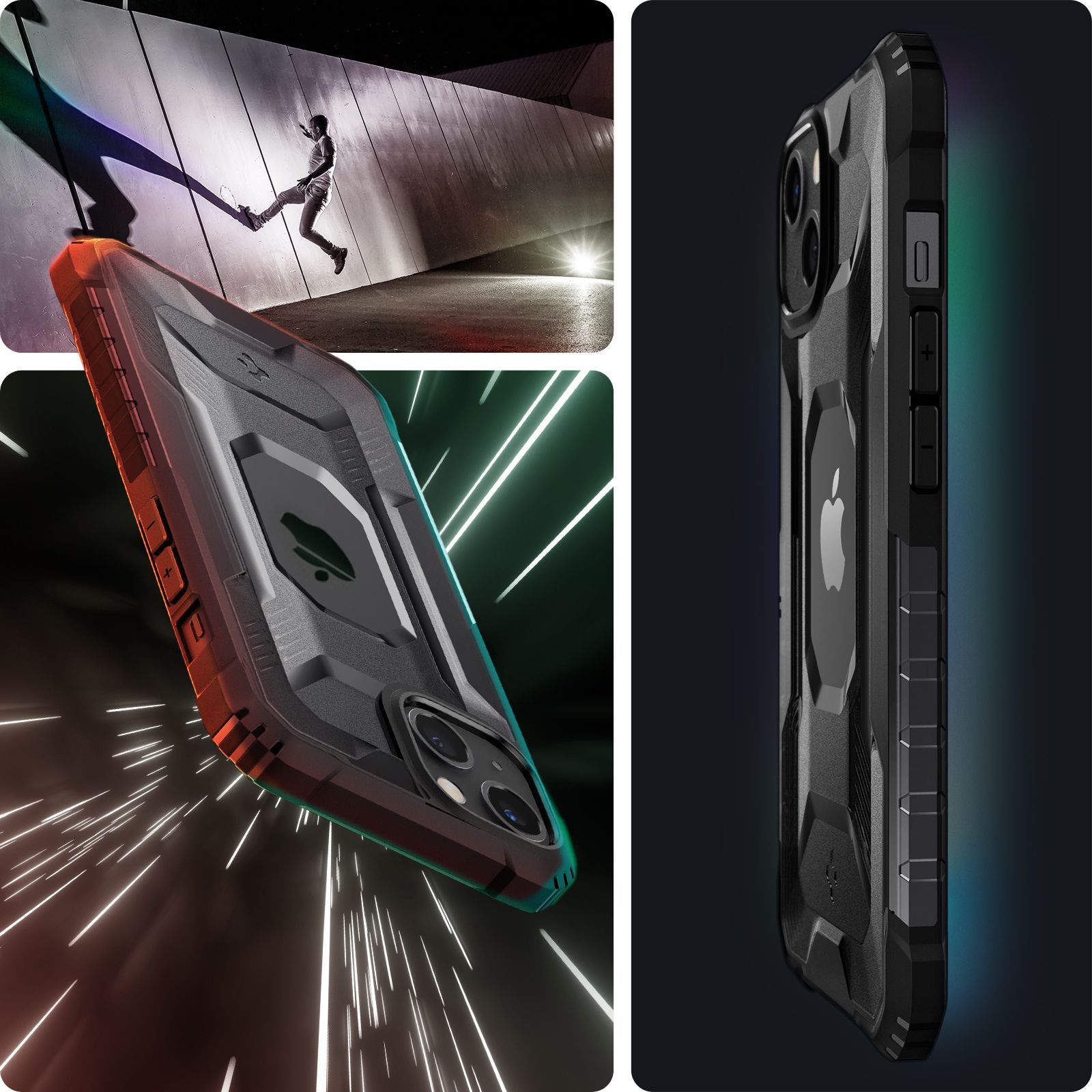 spigen Nitro Force TPU Back Case For iPhone 13 (Impact Resistance, ACS03547, Matte Black) spigen Nitro Force TPU Back Case For iPhone 13 (Impact Resistance, ACS03547, Matte Black)_13