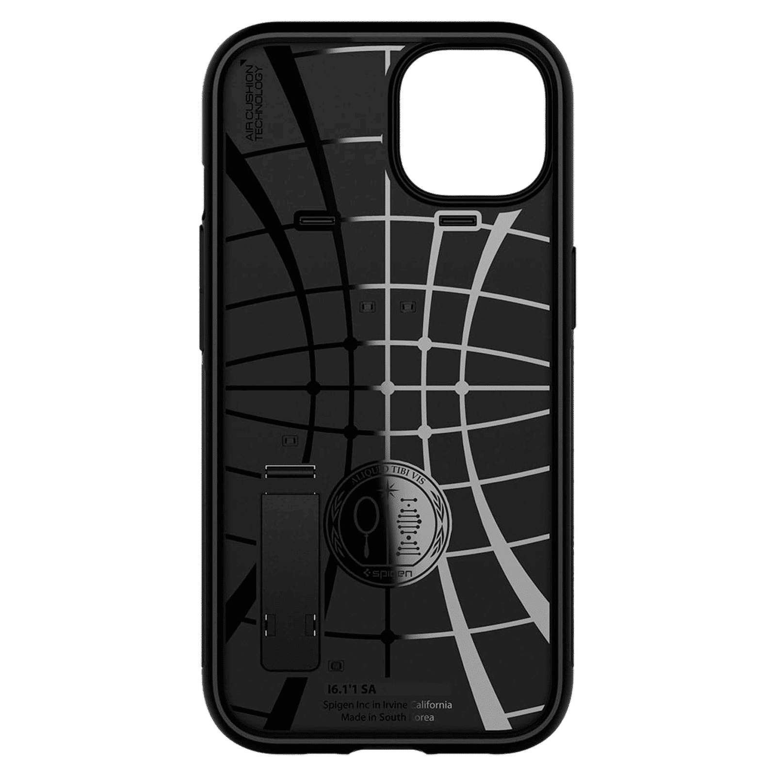 spigen Slim Armor Hard TPU & Polycarbonate Back Cover for Apple iPhone 13 (Wireless Charging Compatible, Black)_5