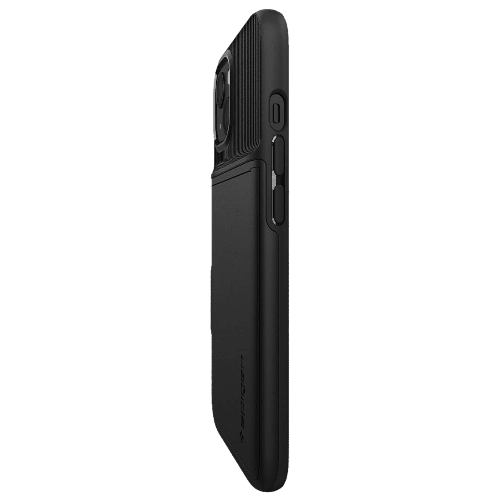 spigen Slim Armor CS TPU & Polycarbonate Back Cover for Apple iPhone 13 (Air Cushion Technology, Black)_4