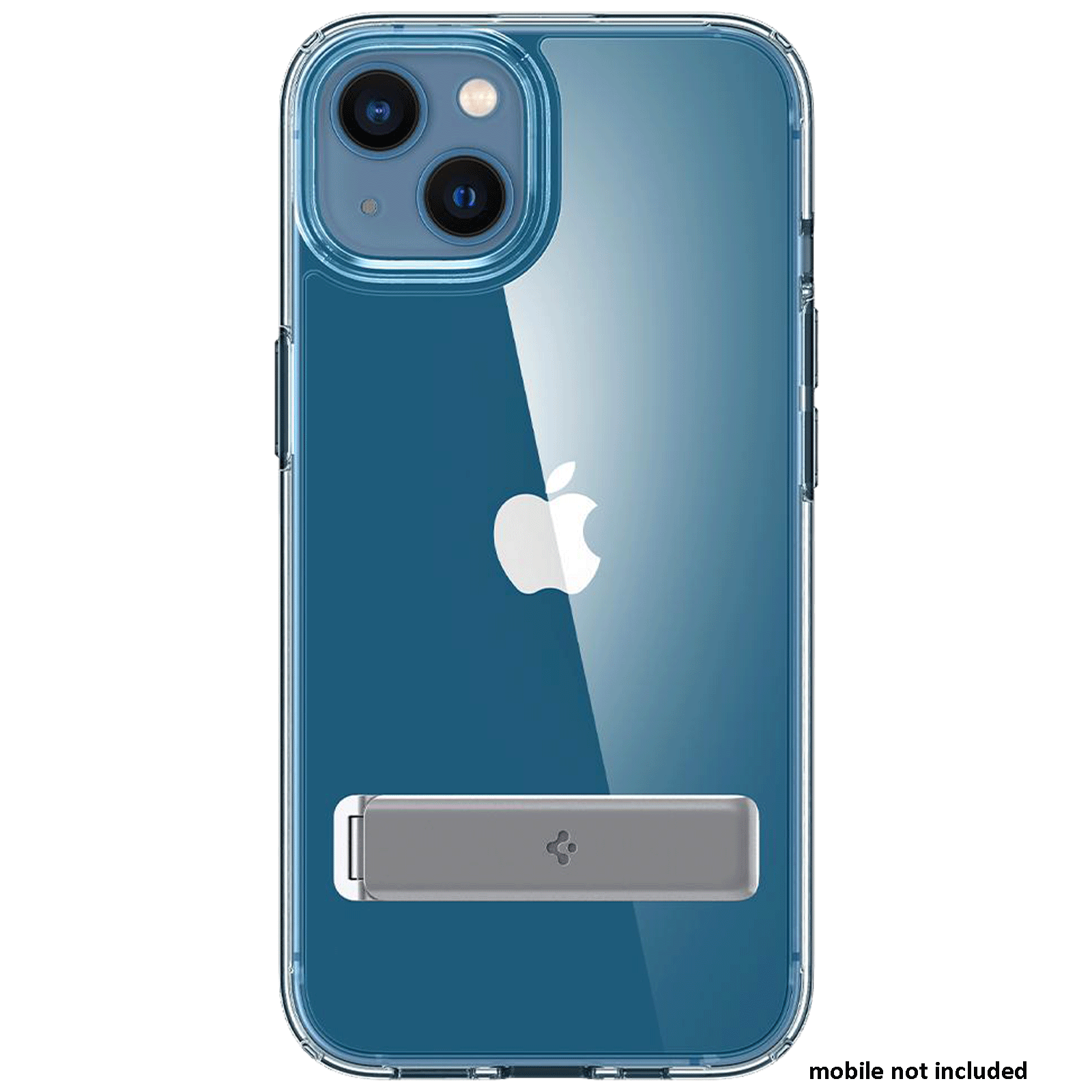 spigen Ultra Hybrid S TPU & Polycarbonate Back Case for Apple iPhone 13 (Air Cushion Technology, Crystal Clear)_3