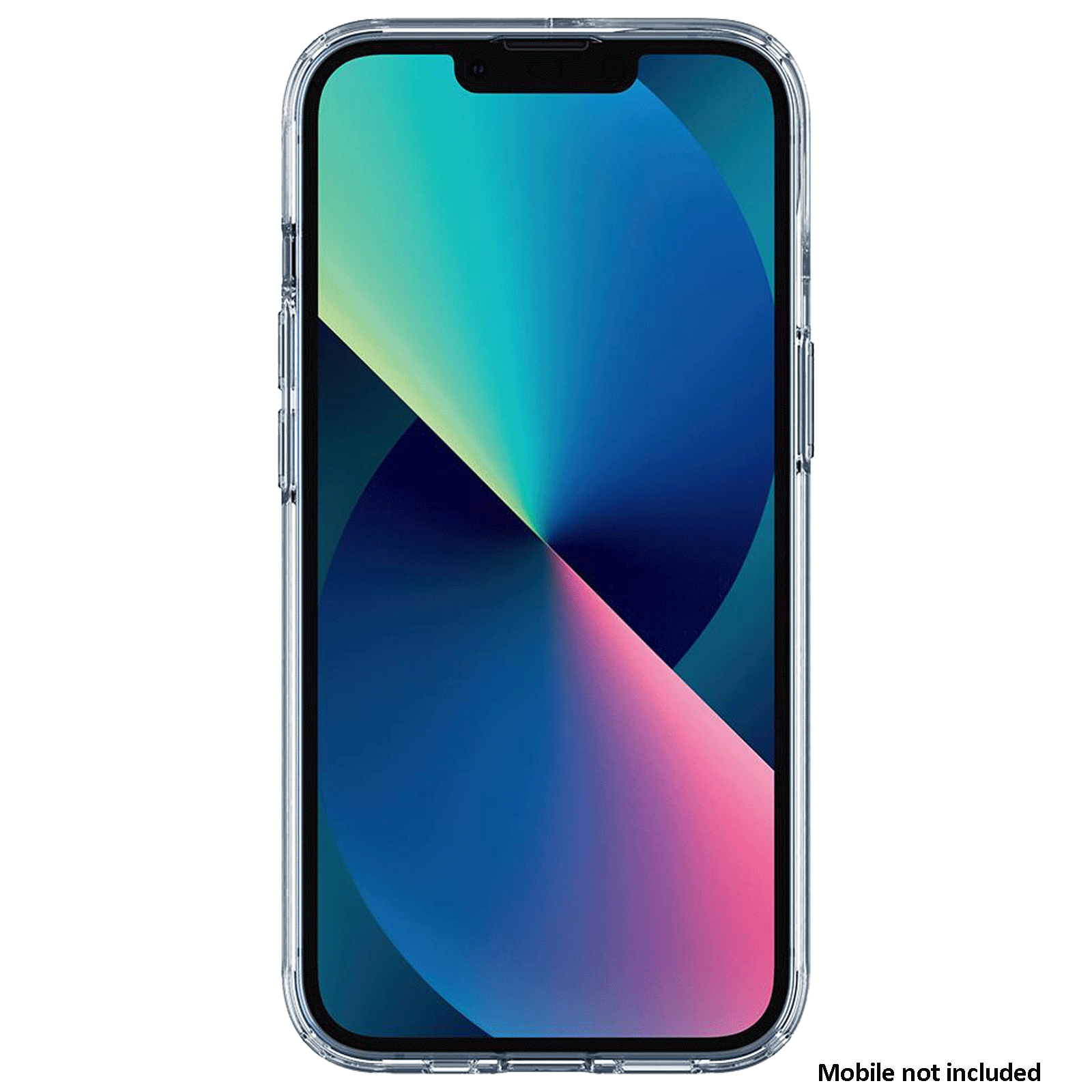 spigen Ultra Hybrid S TPU & Polycarbonate Back Case for Apple iPhone 13 (Air Cushion Technology, Crystal Clear)_8