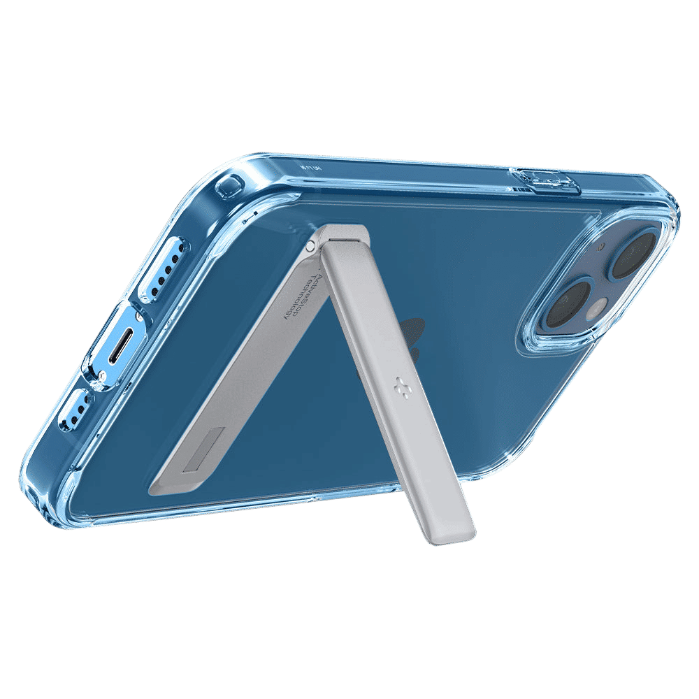 spigen Ultra Hybrid S TPU & Polycarbonate Back Case for Apple iPhone 13 (Air Cushion Technology, Crystal Clear)_9