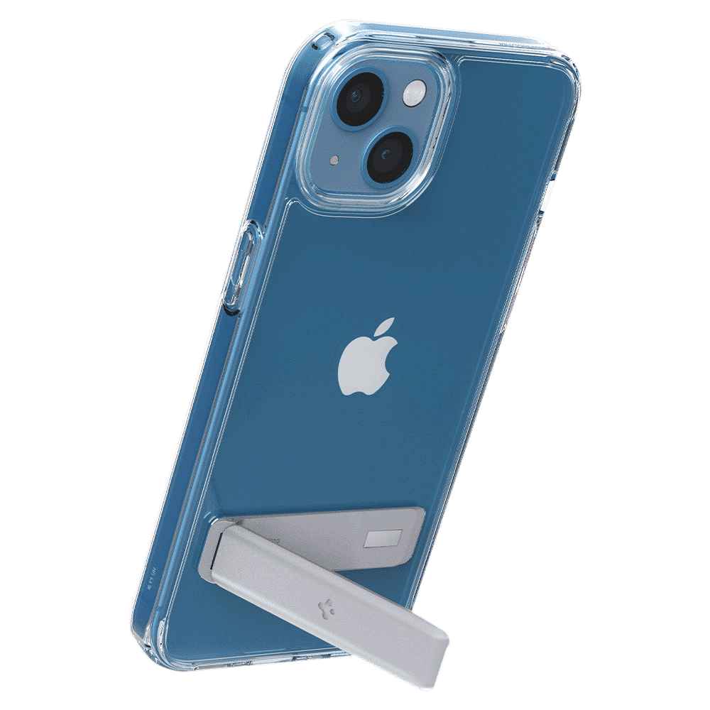 spigen Ultra Hybrid S TPU & Polycarbonate Back Case for Apple iPhone 13 (Air Cushion Technology, Crystal Clear)_10