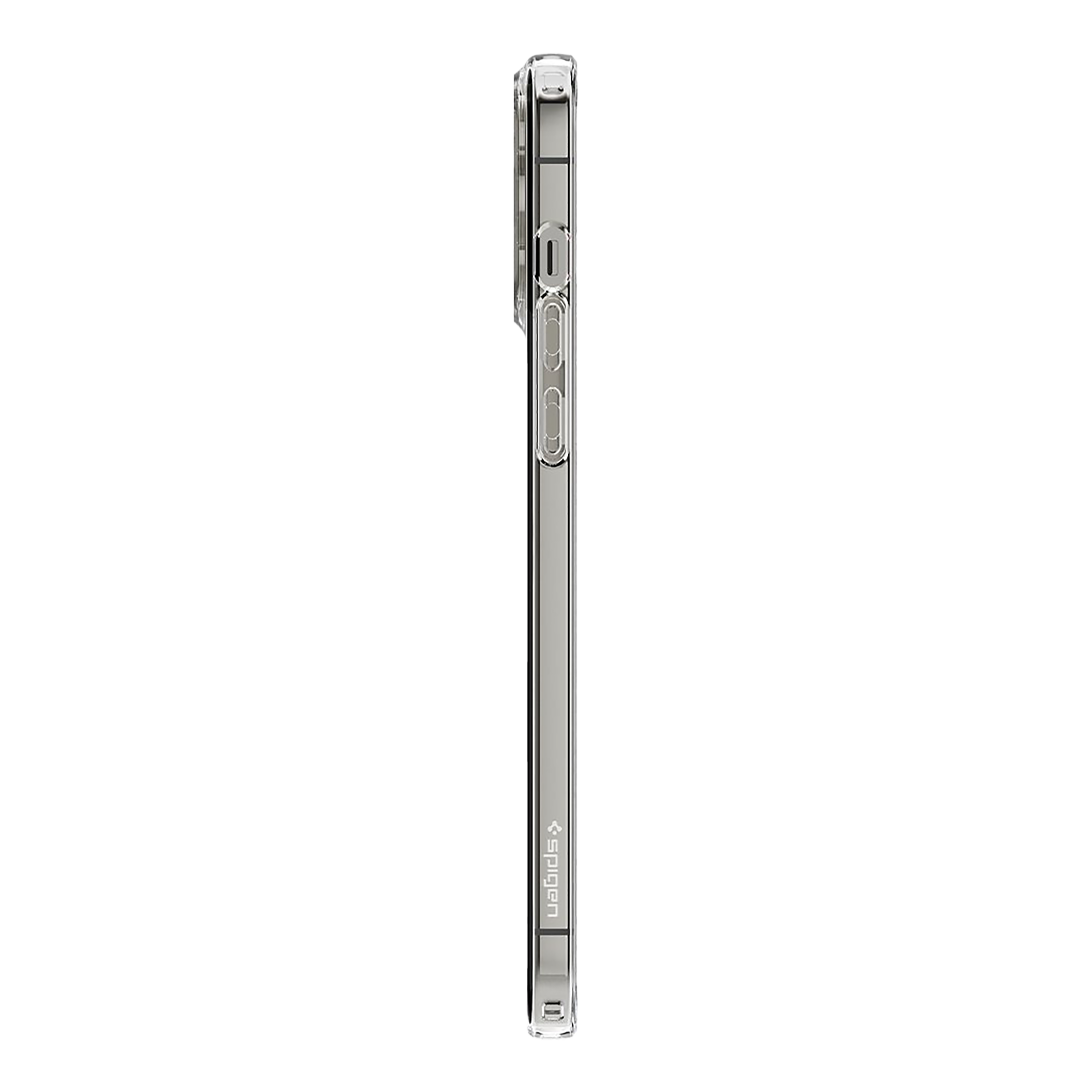 spigen Crystal Slot TPU Back Cover for Apple iPhone 13 Pro (Wireless Charging Compatible, Crystal Clear)_4