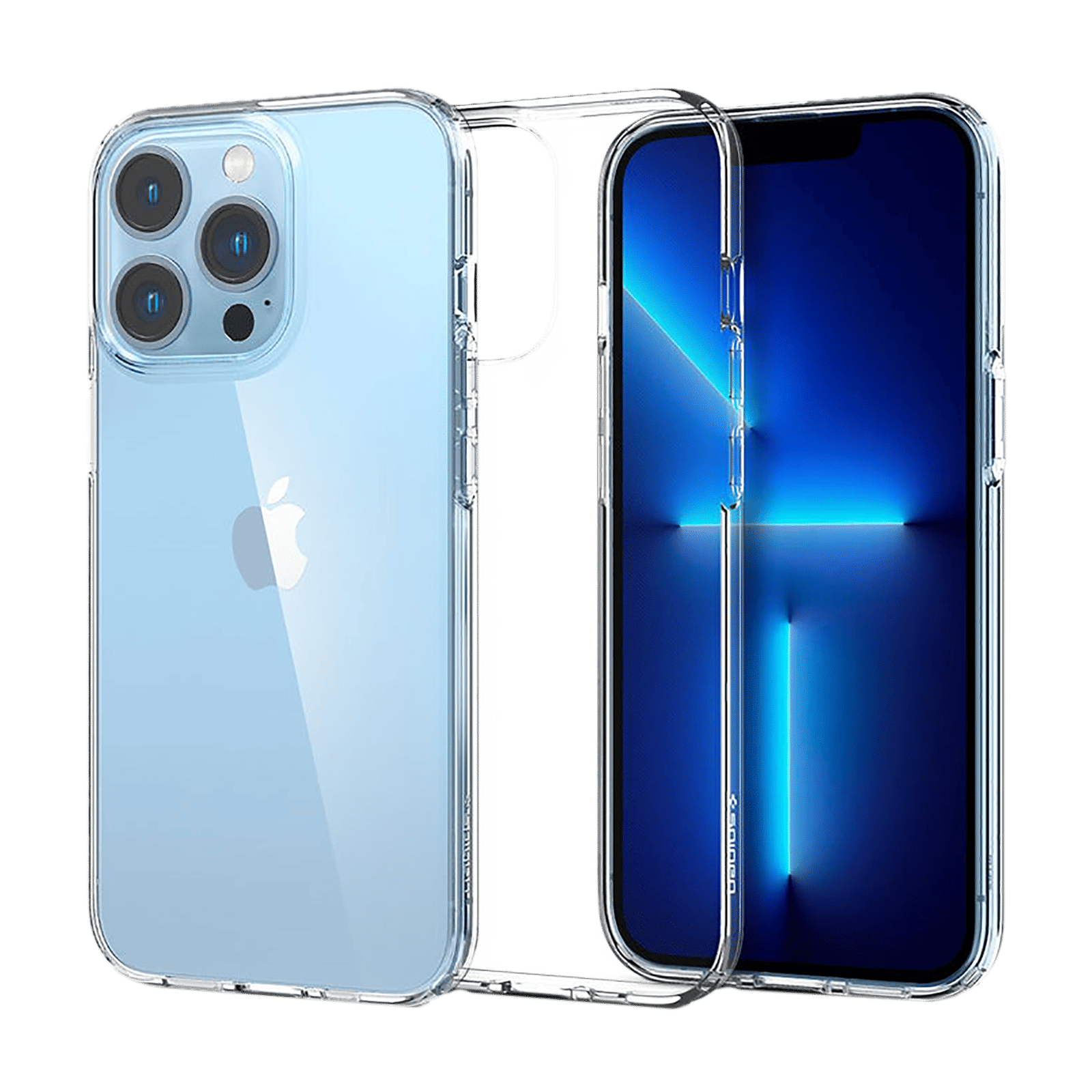 spigen Crystal Slot TPU Back Cover for Apple iPhone 13 Pro (Wireless Charging Compatible, Crystal Clear)_5