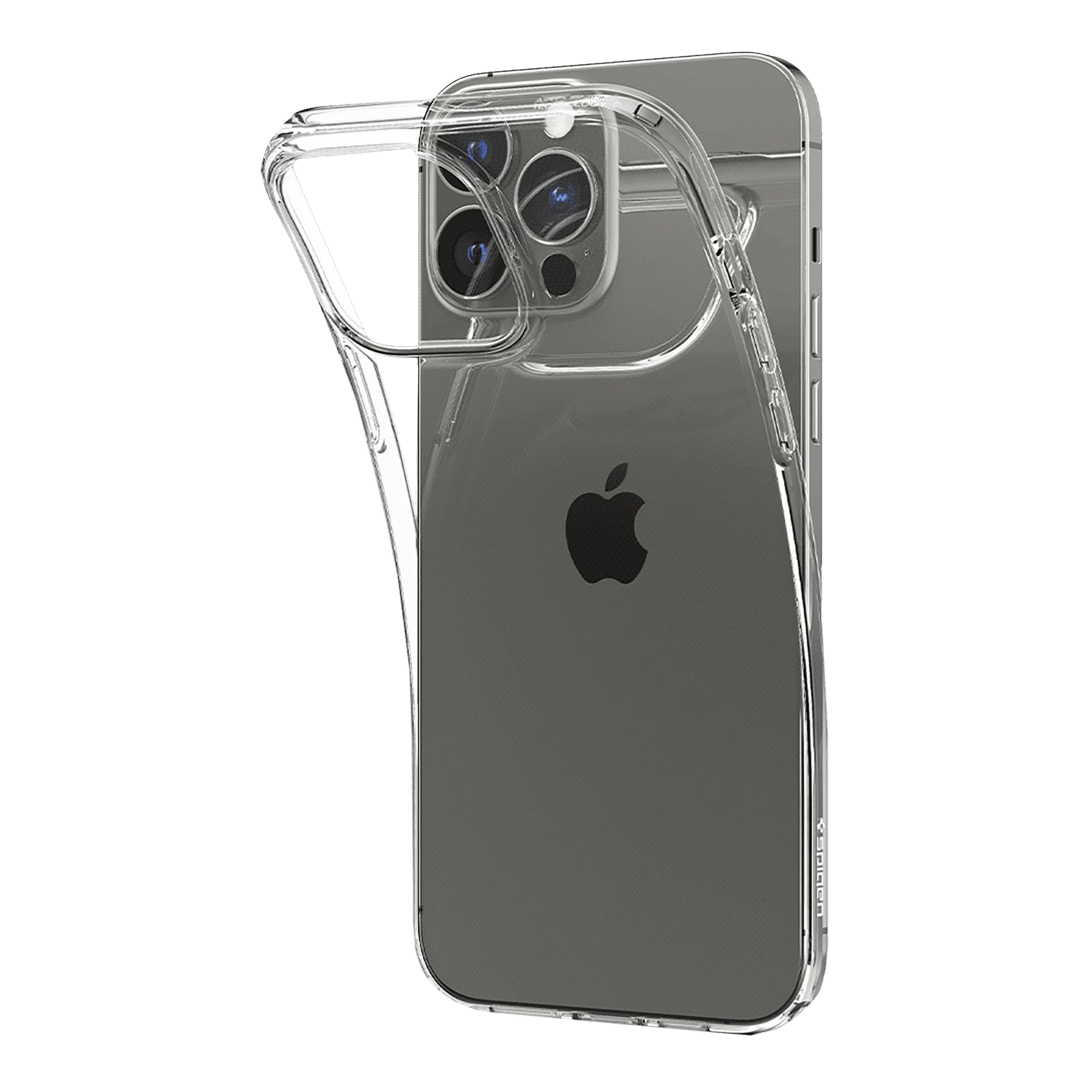 spigen Crystal Slot TPU Back Cover for Apple iPhone 13 Pro (Wireless Charging Compatible, Crystal Clear)_7