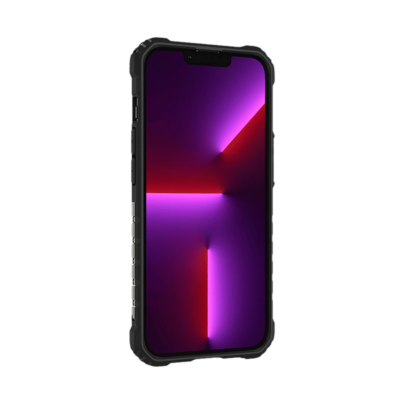 spigen Nitro Force TPU & Polycarbonate Back Cover for Apple iPhone 13 Pro (Air Cushion Technology, Matte Black)_10