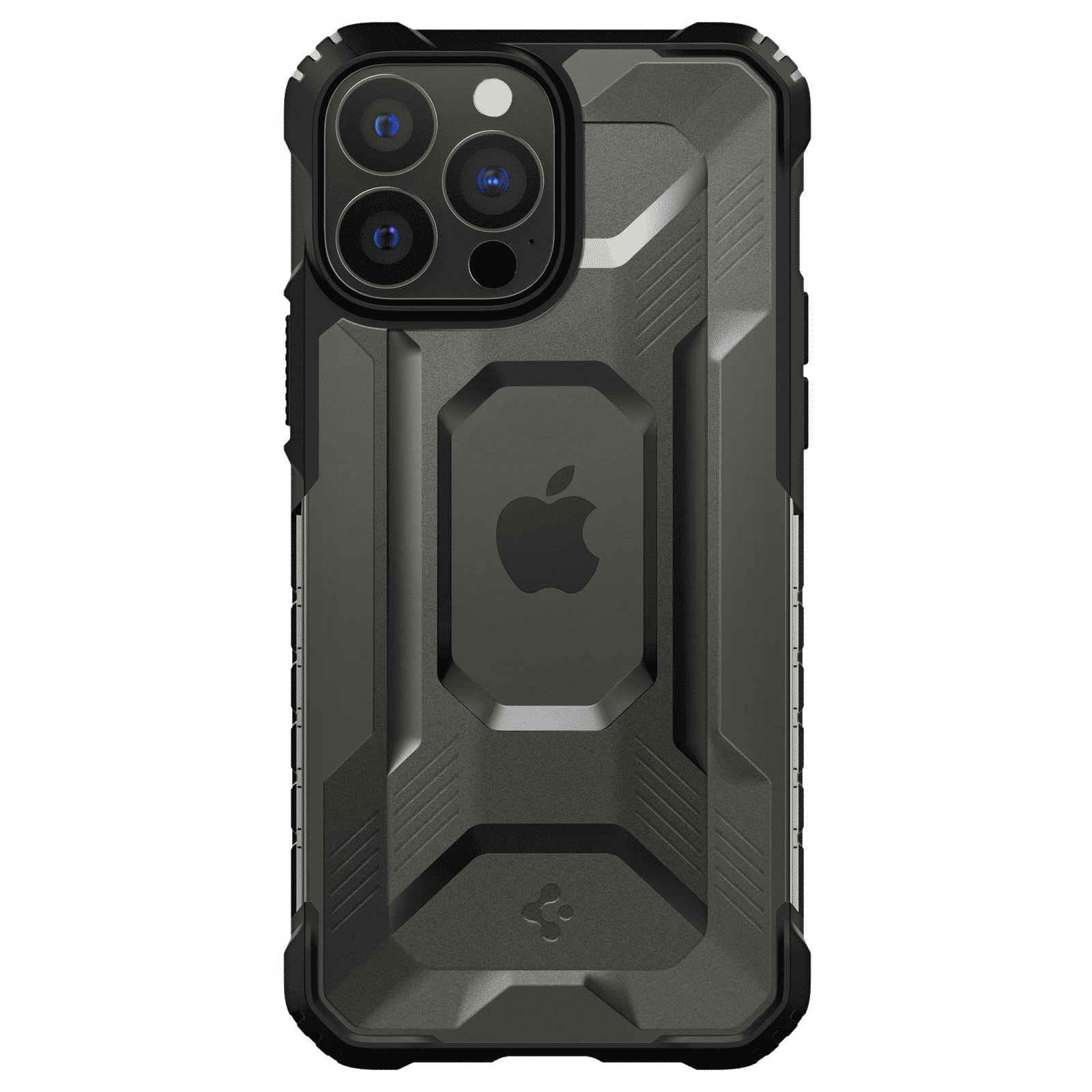 spigen Nitro Force TPU & Polycarbonate Back Cover for Apple iPhone 13 Pro (Air Cushion Technology, Matte Black)_19