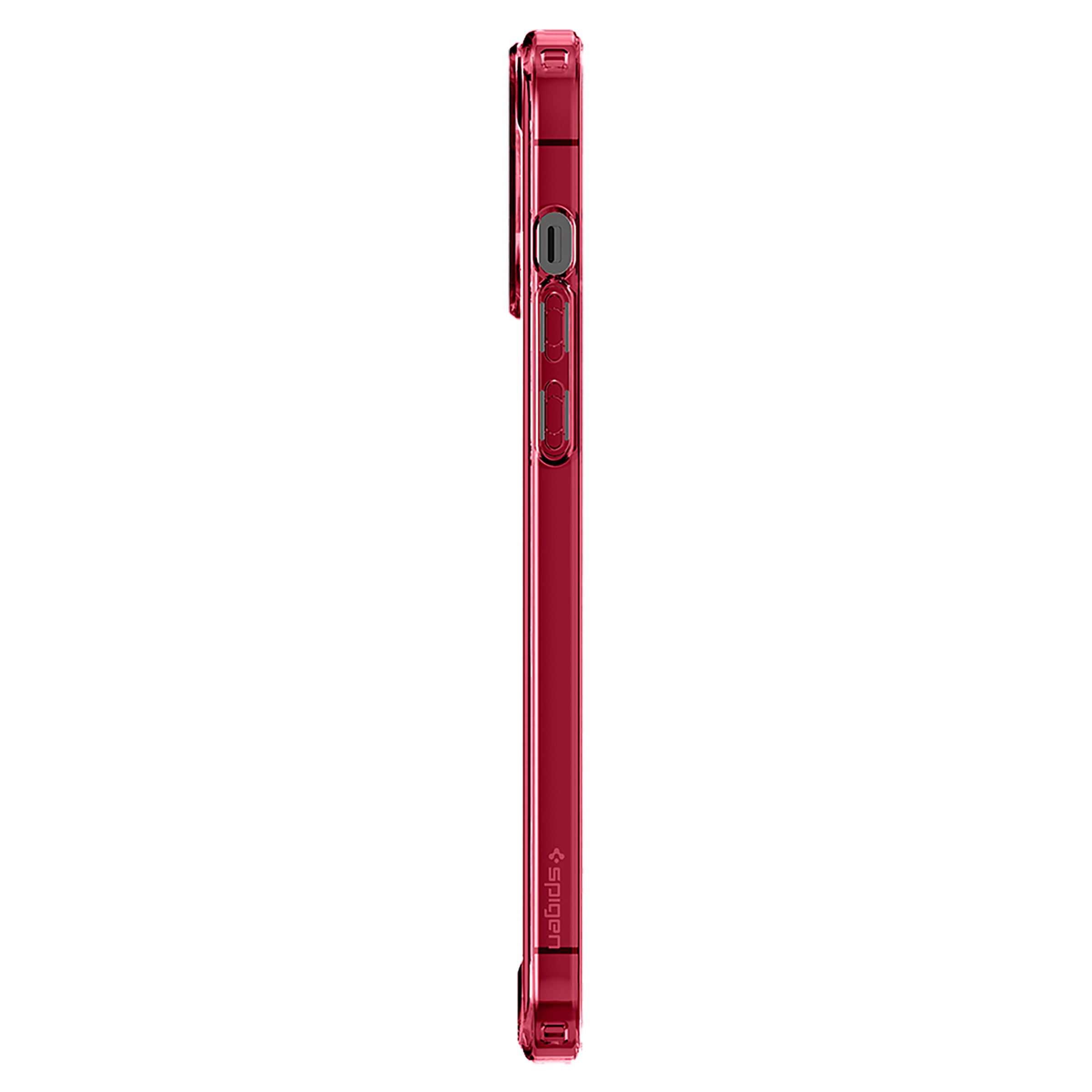 spigen Ultra Hybrid TPU Back Cover for Apple iPhone 13 Pro (Air Cushion Technology, Red Crystal)_3