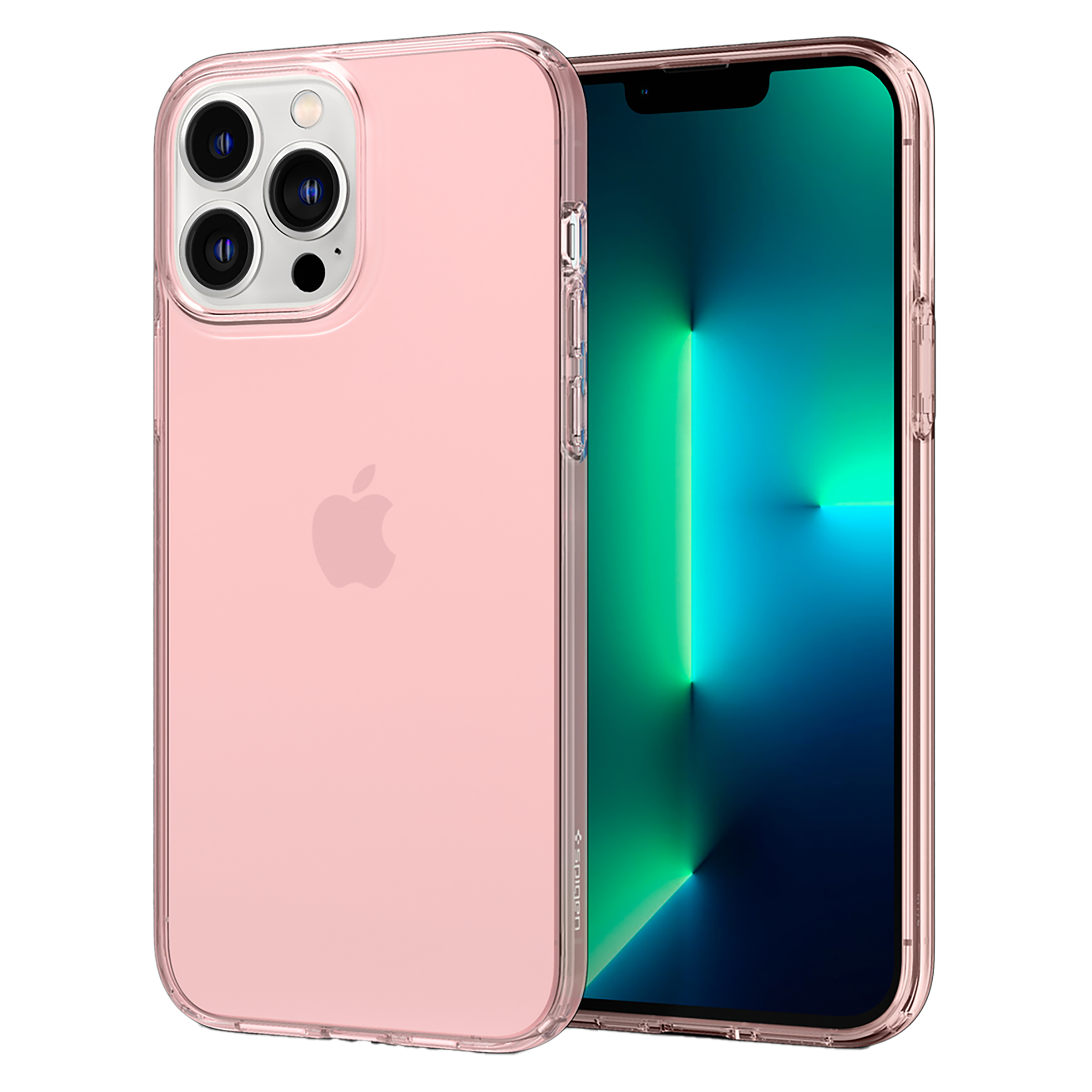 spigen Crystal Flex Soft TPU Back Cover for Apple iPhone 13 Pro Max (Wireless Charging Compatible, Rose Crystal)_1