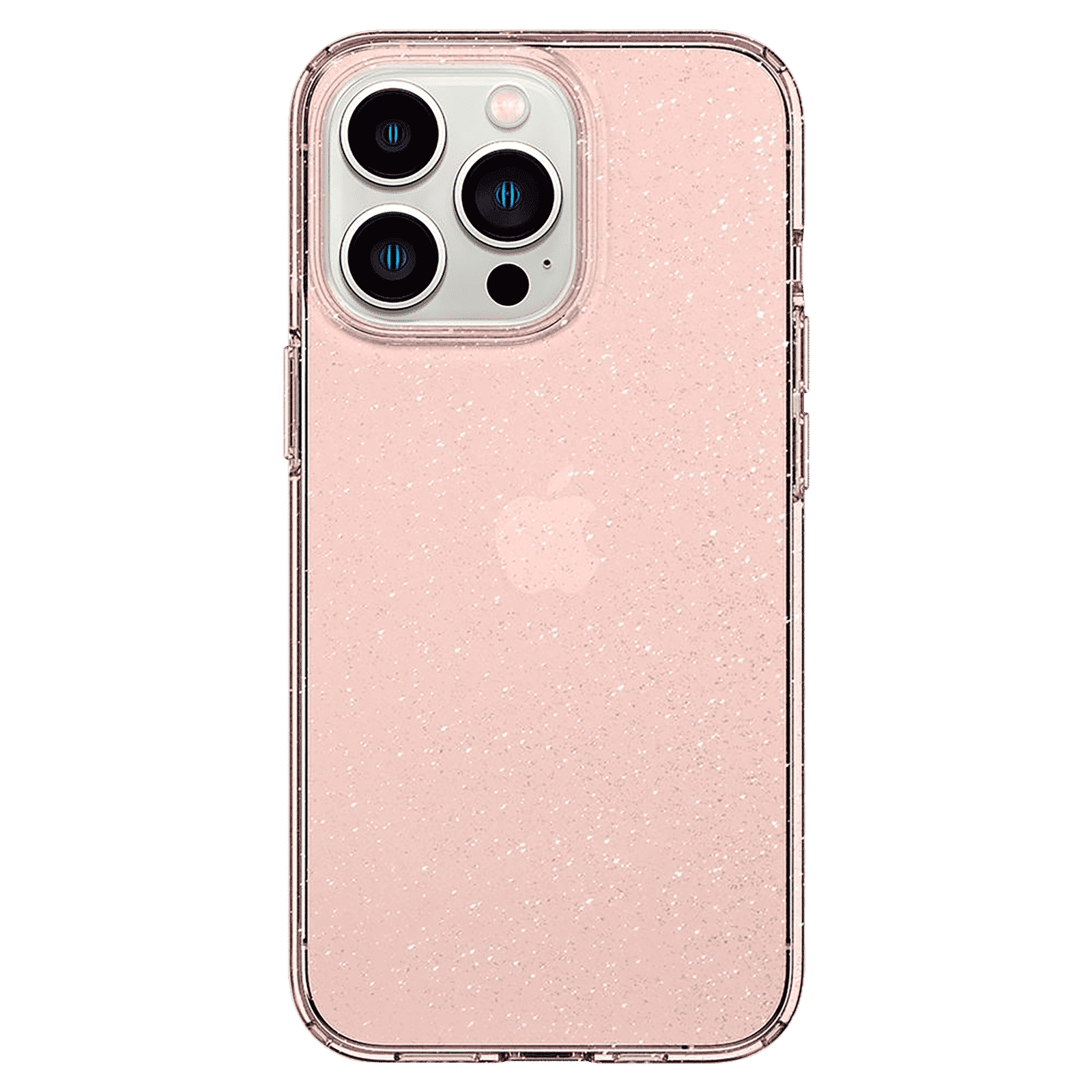 spigen Liquid Crystal Glitter TPU Back Cover for Apple iPhone 13 Pro Max (Wireless Charging Compatible, Rose Quartz)_1