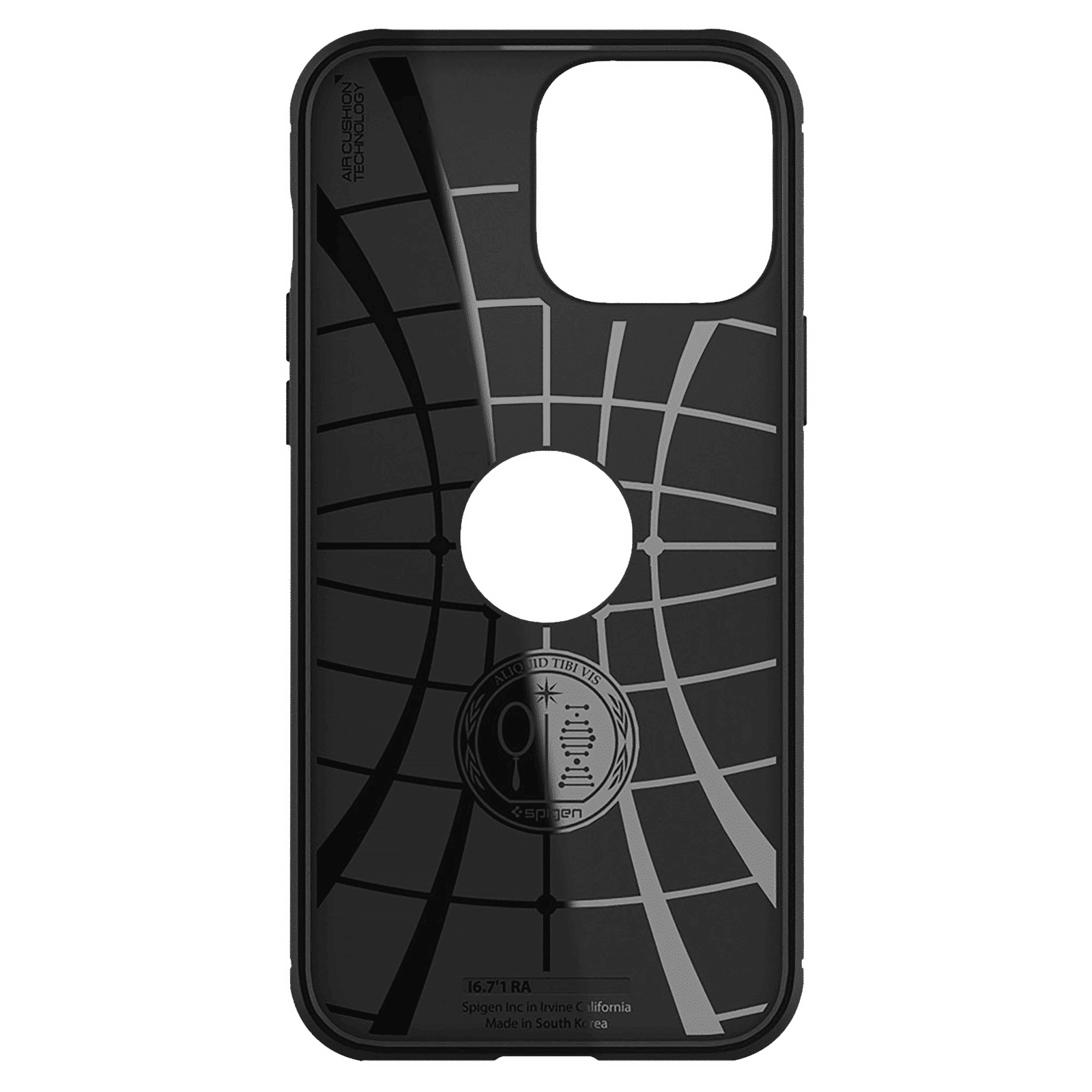 spigen Rugged Armor TPU Back Cover for Apple iPhone 13 Pro Max (Wireless Charging Compatible, Matte Black)_4