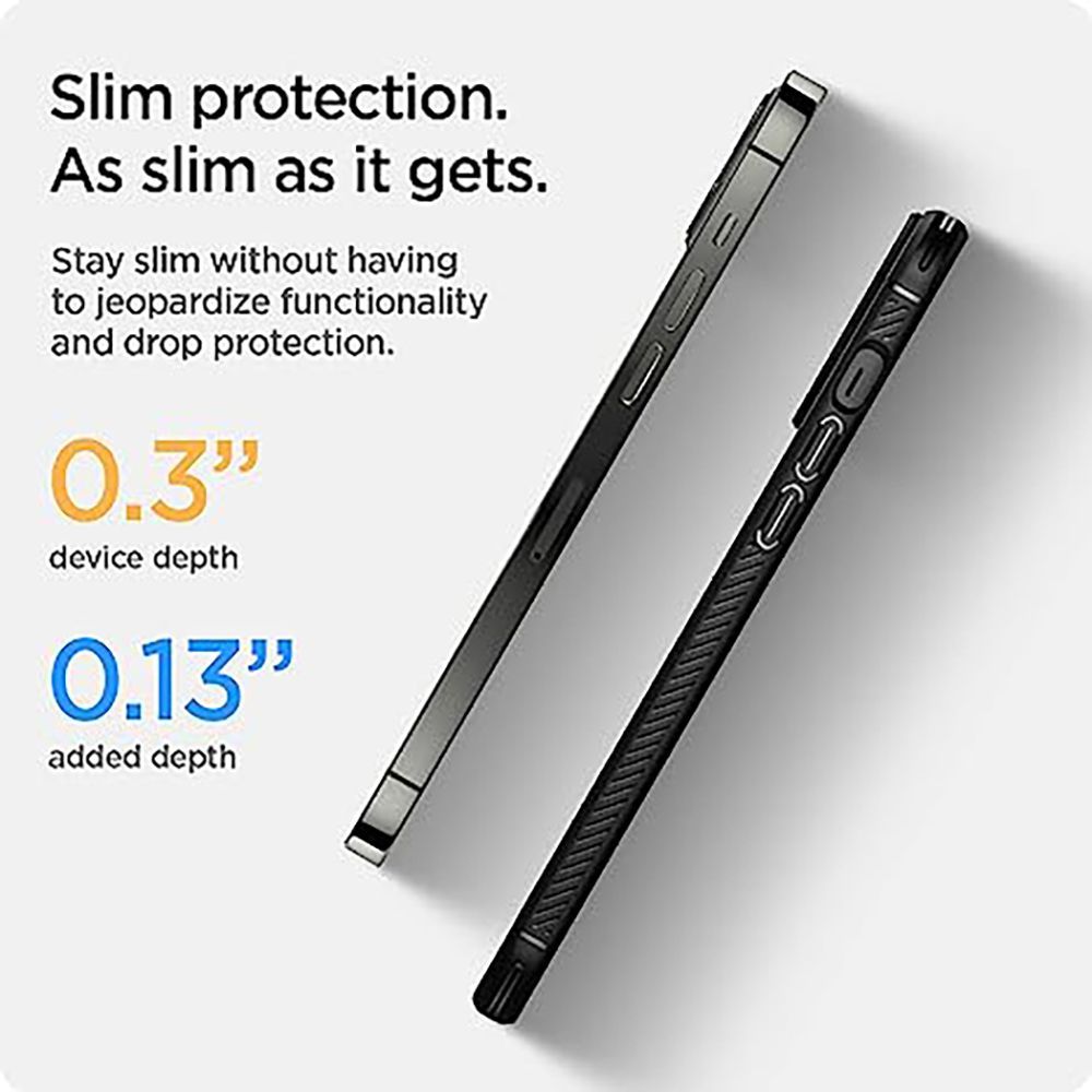 spigen Rugged Armor TPU Back Cover for Apple iPhone 13 Pro Max (Wireless Charging Compatible, Matte Black)_8