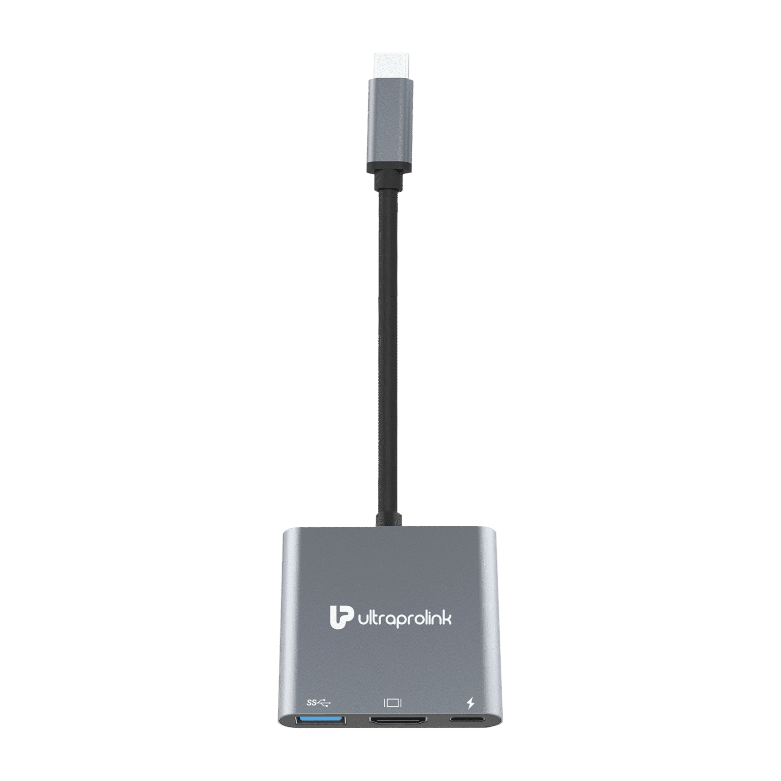 UltraProlink Smart Hub 3-in-1 USB 3.0 Type C to USB 3.0 Type C, USB 3.0 Type A, HDMI Type A USB Hub (Broad Compatibility, Grey) UltraProlink Smart Hub 3-in-1 USB 3.0 Type C to USB 3.0 Type C, USB 3.0 Type A, HDMI Type A USB Hub (Broad Compatibility, Grey)_1