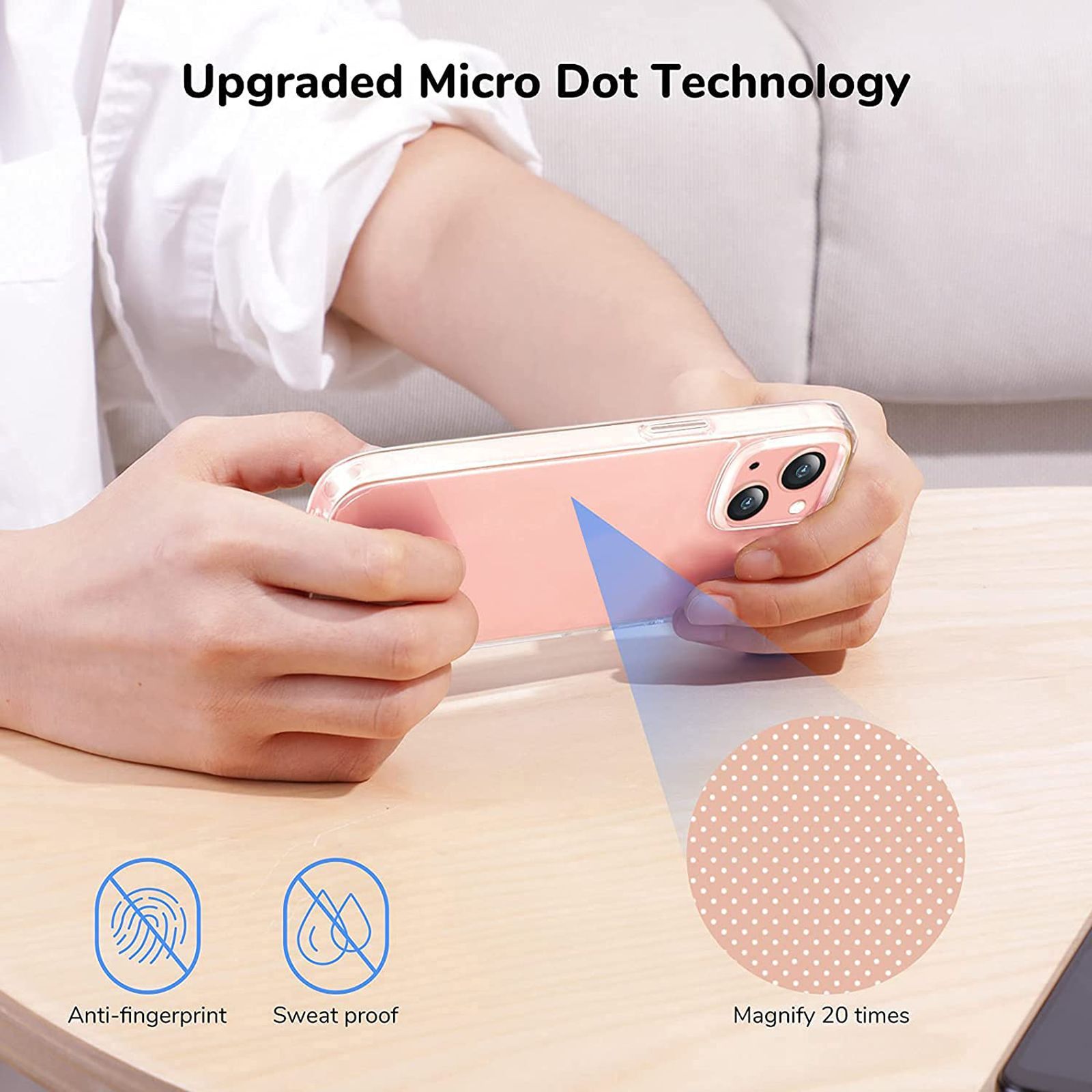 GRIPP Hard TPU & Polycarbonate Back Cover for Apple iPhone 13 (Air Cushion Technology, Clear) GRIPP Hard TPU & Polycarbonate Back Cover for Apple iPhone 13 (Air Cushion Technology, Clear)_6