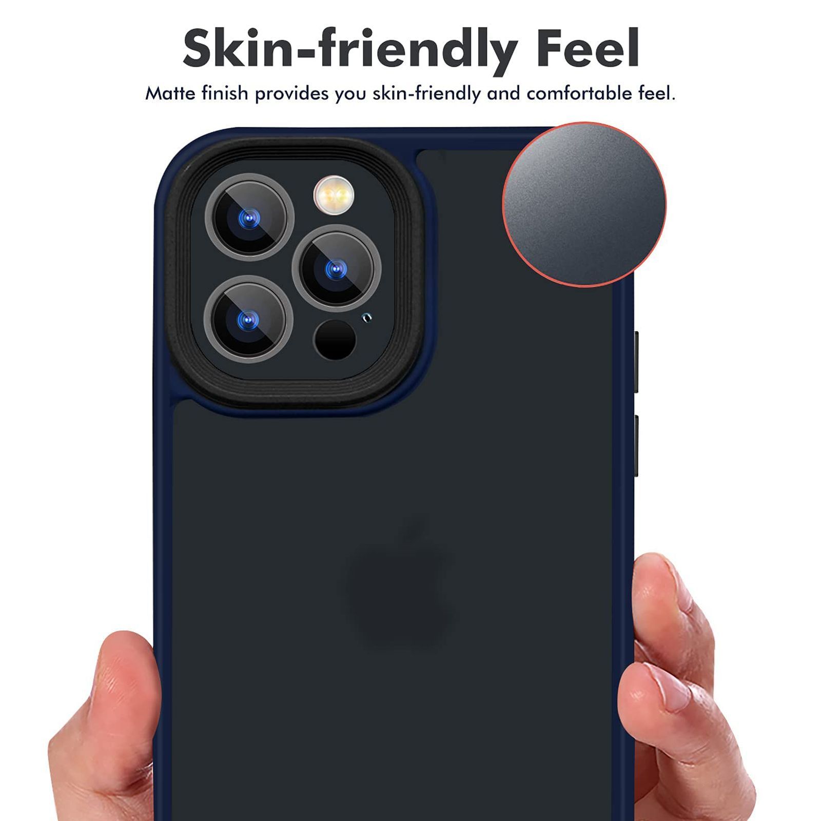 GRIPP Bolt Matte Liquid Silicone Back Cover for Apple iPhone 13 Pro (Support Wireless Charging, Blue) GRIPP Bolt Matte Liquid Silicone Back Cover for Apple iPhone 13 Pro (Support Wireless Charging, Blue)_4