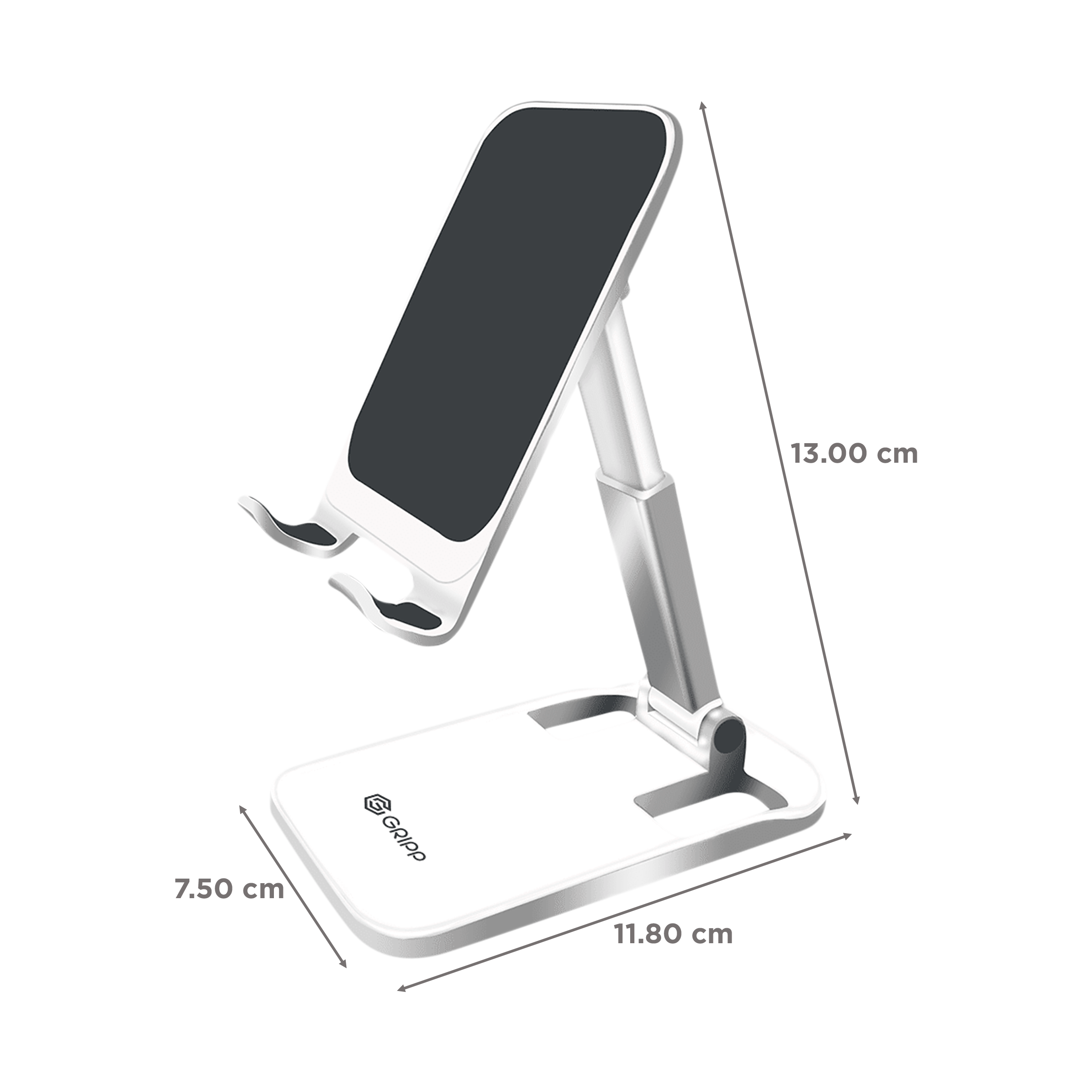 GRIPP Magic Stand For Mobiles (Portable and Wide Compatibility, White)_2