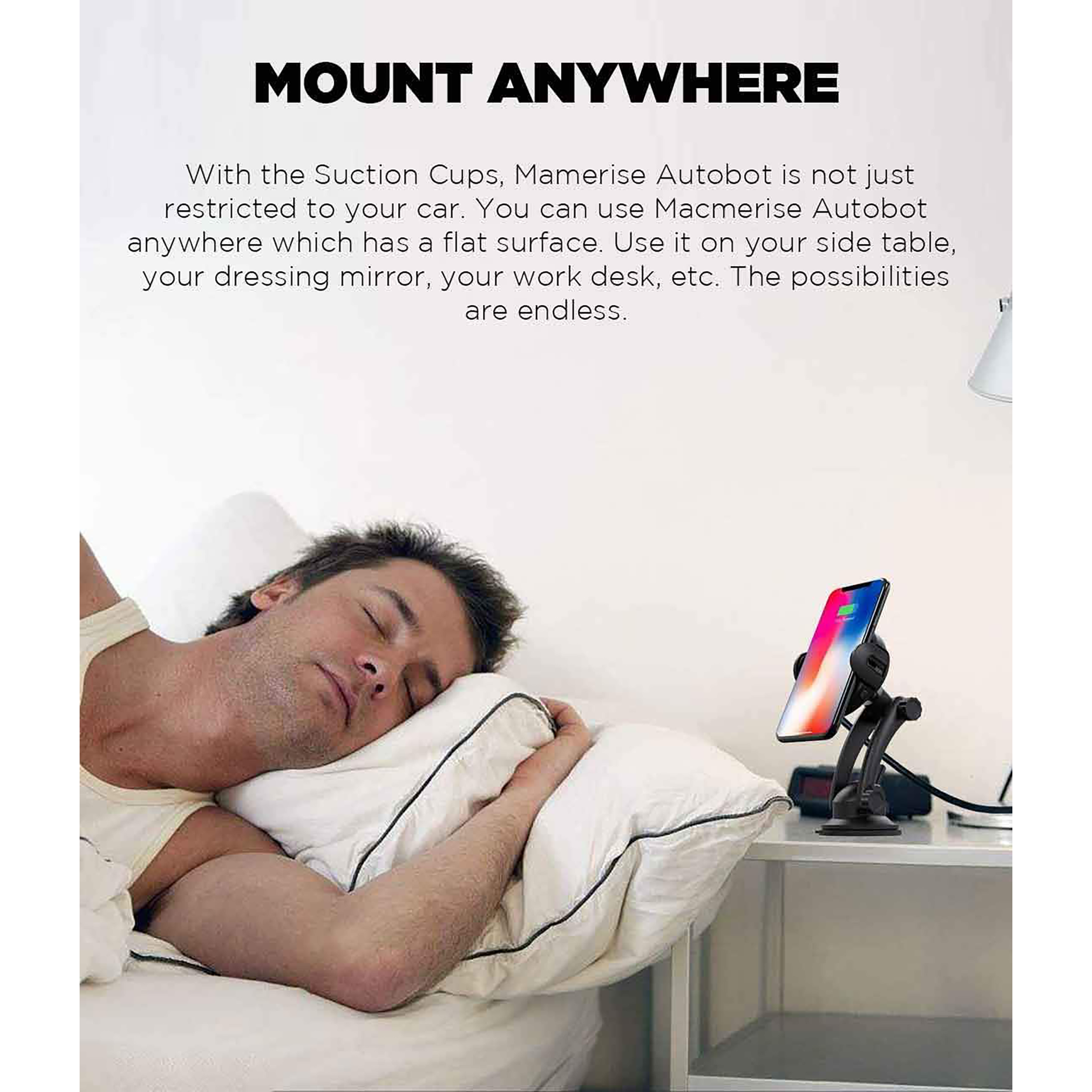 macmerise Autobot Pro Car Mount For Mobiles (360 Degree Rotation, Black) macmerise Autobot Pro Car Mount For Mobiles (360 Degree Rotation, Black)_9