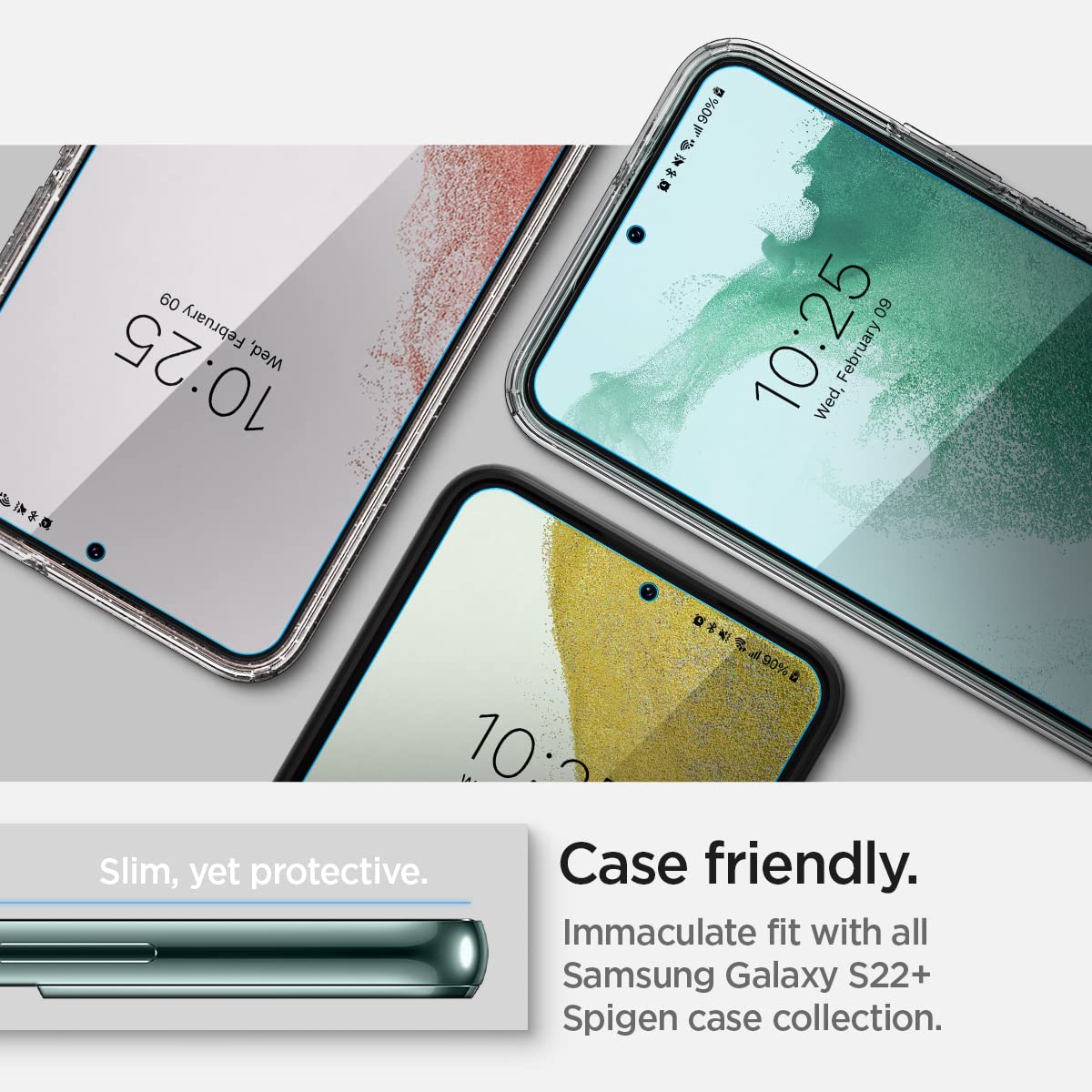 spigen Neo Flex Solid Screen Protector for SAMSUNG Galaxy S22 Plus (Self Healing Technology)_4