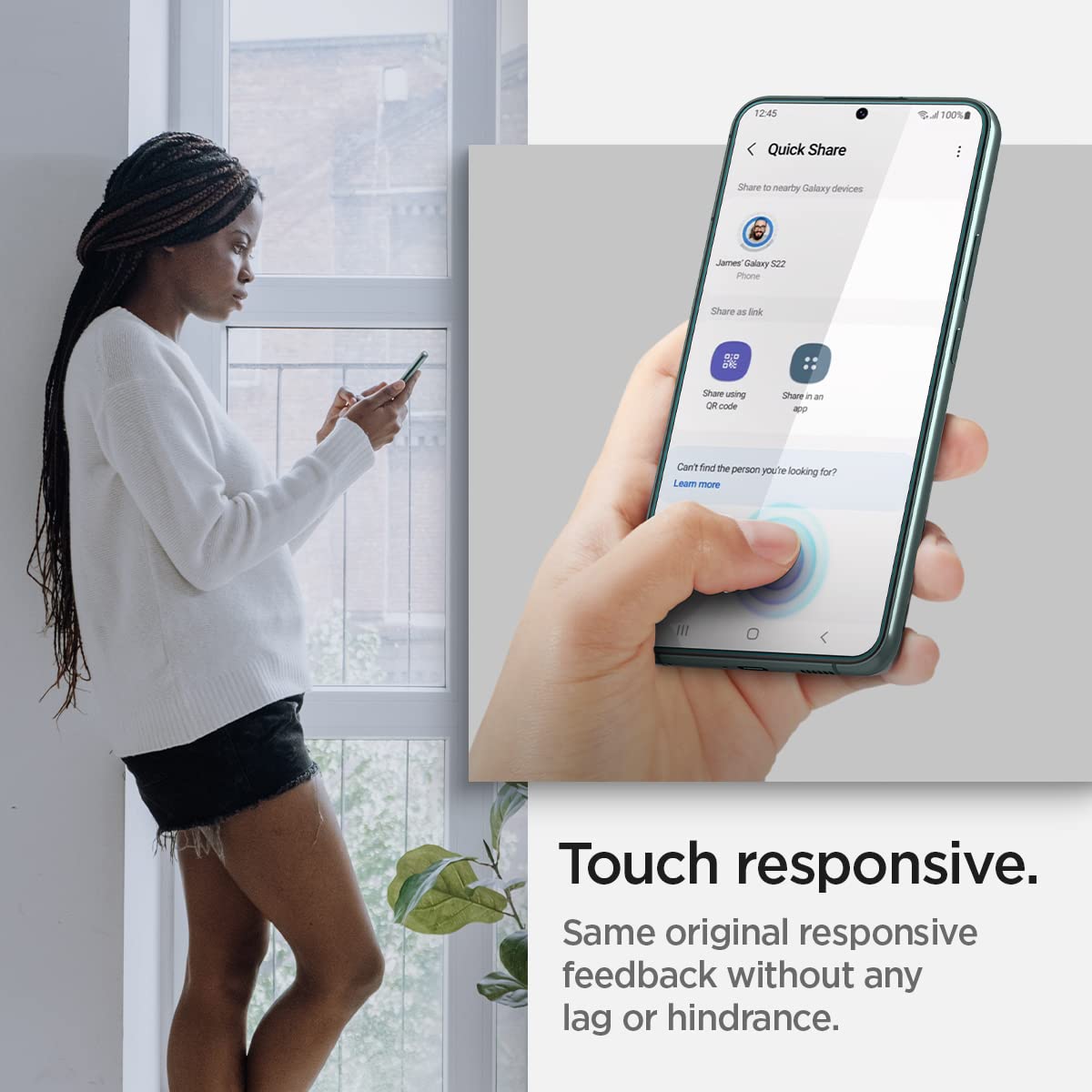 spigen Neo Flex Solid Screen Protector for SAMSUNG Galaxy S22 Plus (Self Healing Technology)_6