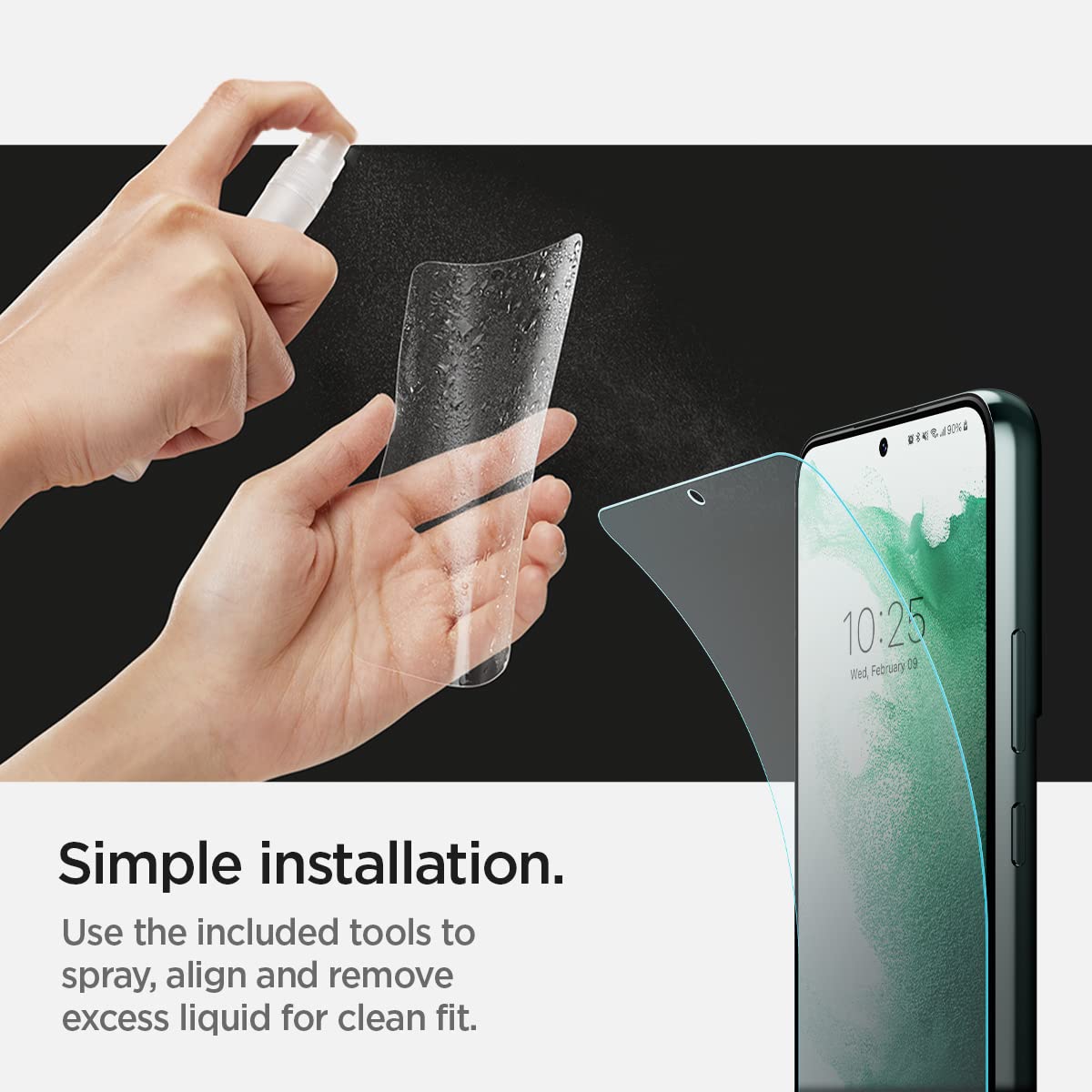 spigen Neo Flex Solid Screen Protector for SAMSUNG Galaxy S22 Plus (Self Healing Technology)_7