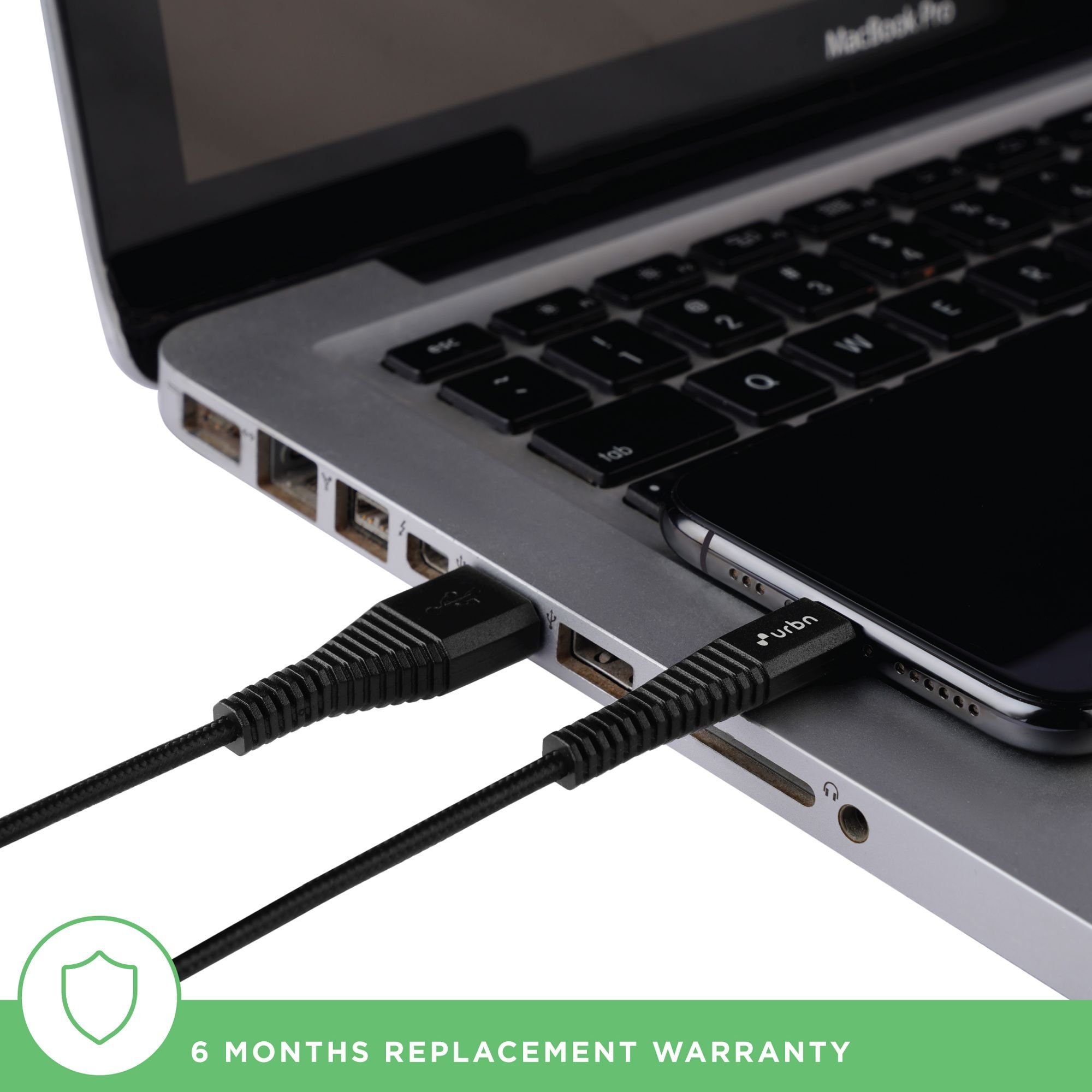 urbn Type A to Lightning 3.93 Feet (1.2M) Cable (Sync & Charge, Black) urbn Type A to Lightning 3.93 Feet (1.2M) Cable (Sync & Charge, Black)_3