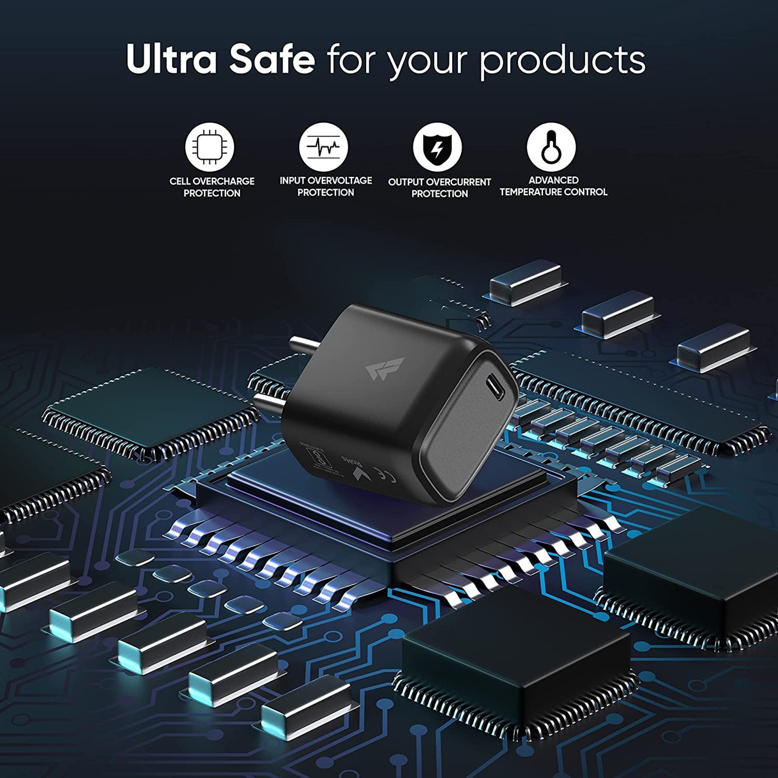 Vaku Neutron 30W Type C Fast Charger (Adapter Only, Multi Protocol Support, Black) Vaku Neutron 30W Type C Fast Charger (Adapter Only, Multi Protocol Support, Black)_11