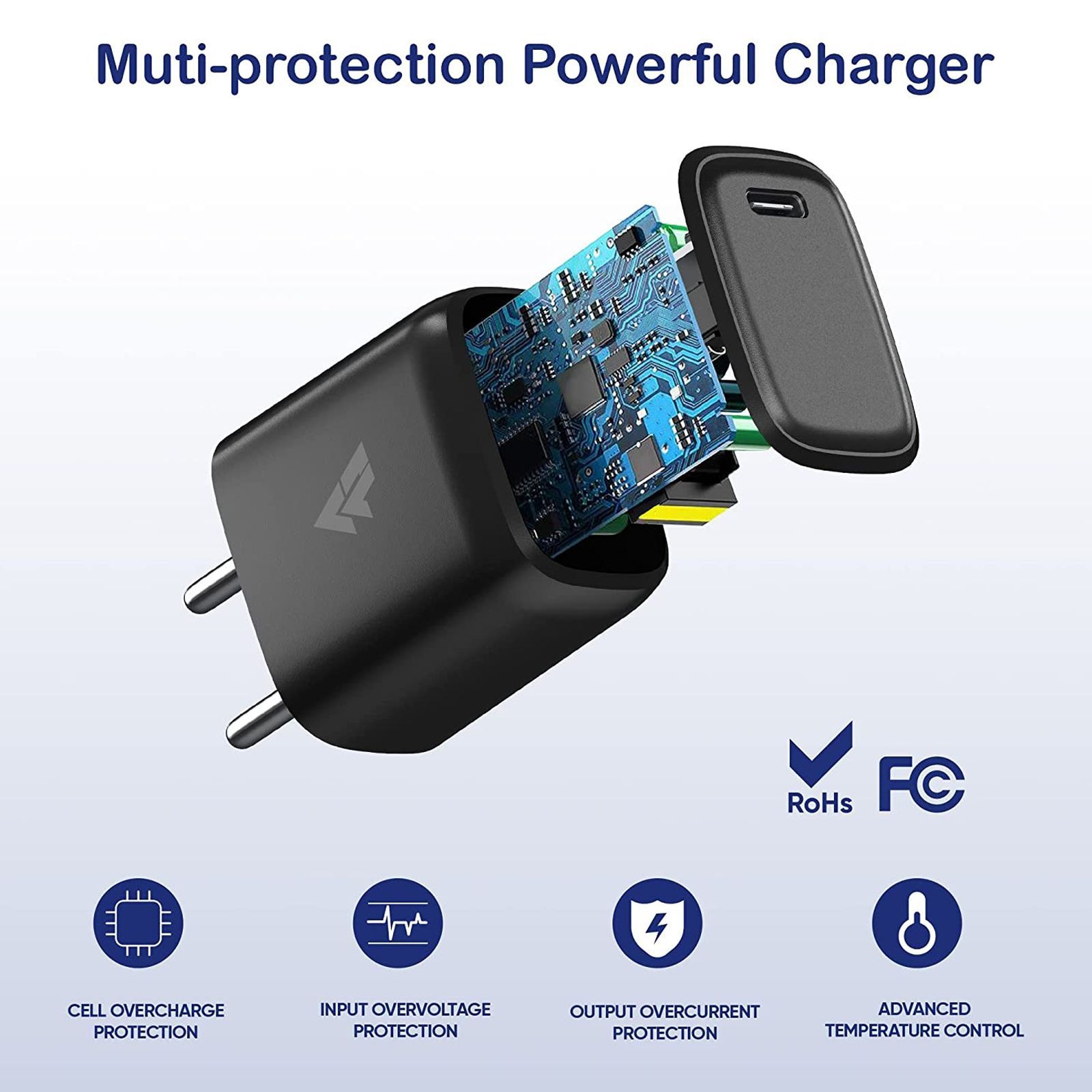 Vaku Neutron 30W Type C Fast Charger (Adapter Only, Multi Protocol Support, Black) Vaku Neutron 30W Type C Fast Charger (Adapter Only, Multi Protocol Support, Black)_12