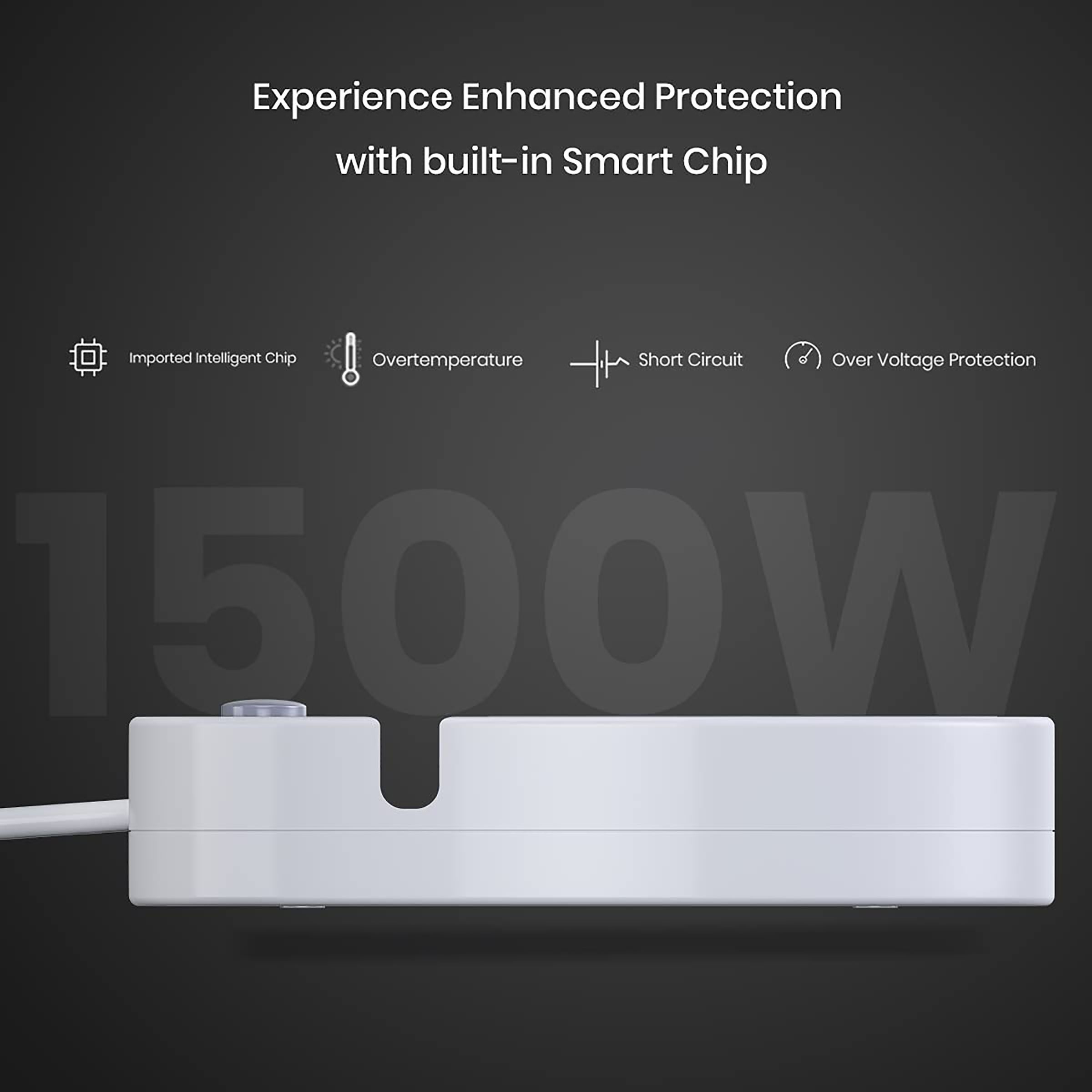 PORTRONICS Power Plate 5 3-Sockets Extension Board (1.5 Meters, 3 USB Charging Slots, POR 1359, White)_13