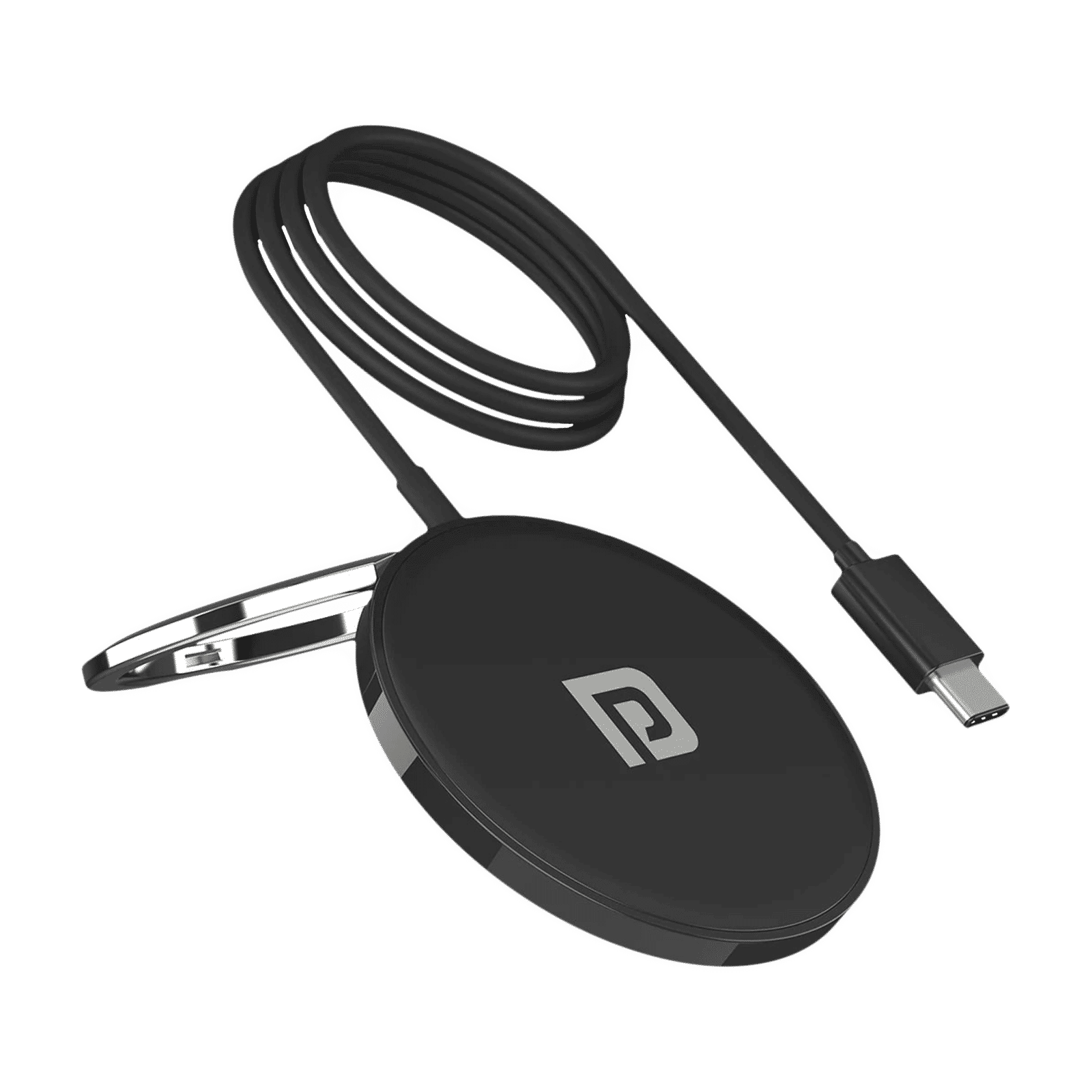 Portronics Freedom 15M 15W Wireless Charger for iPhone 12, 13 Series (Strong Alloy Build, Black)_1