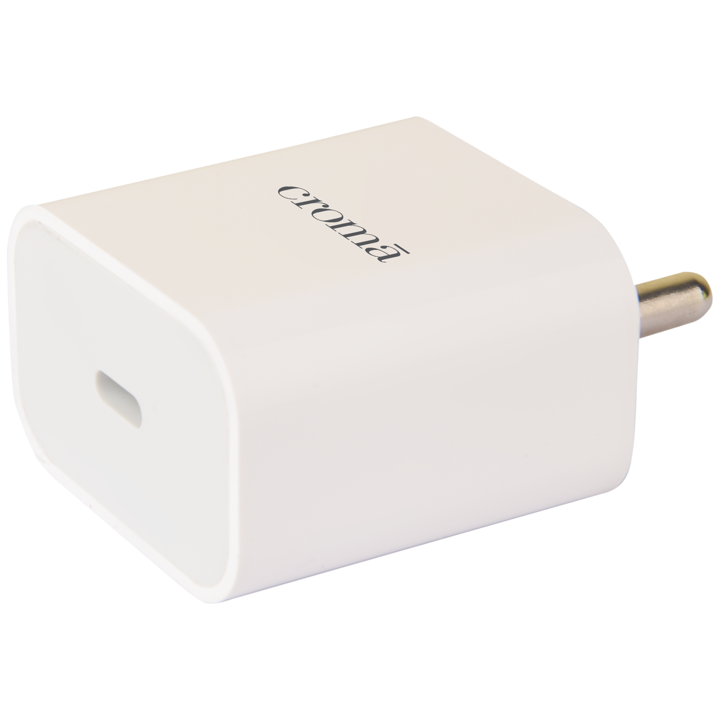 Croma 2W Type C Fast Charger (Type C to Type C Cable, Short-Circuit Protection, White)_4