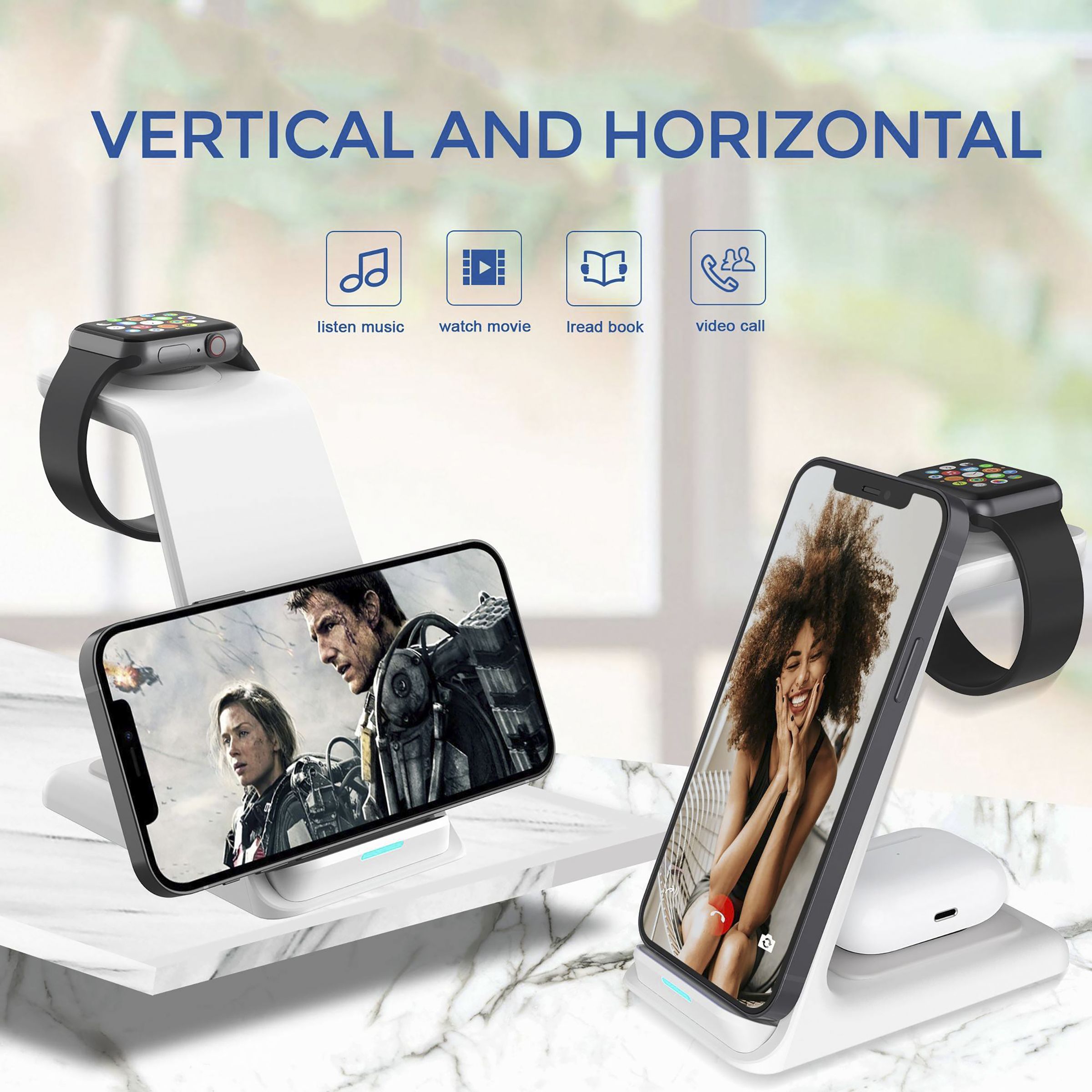 Unigen Unidock 250 15W 3-in-1 Wireless Charging Stand for iPhone 14, 13, 12, 12 Pro, 12 Pro Max, 12 Mini, 11, 11 Pro, 11 Pro Max, Xs, Xs Max, XR, X, 8, 8 Plus, iWatch SE, 6, 5, 4, 3, 2 & AirPods (Multiple Safety Protection, White)_10