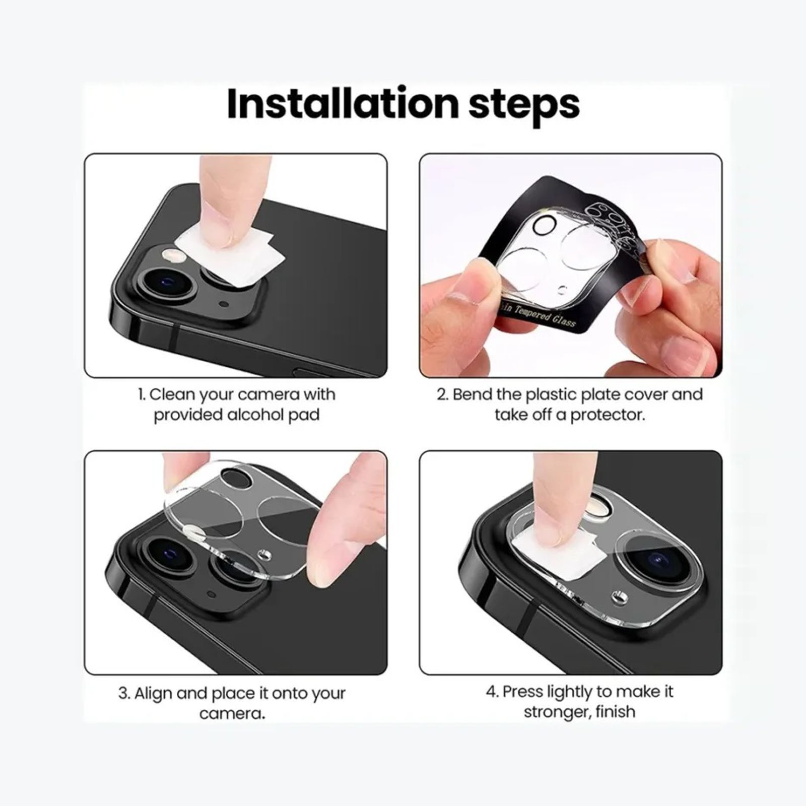 Quix Lens Protector For iPhone 12 Pro Max (9H Hardness, QLPAS0007SR, Clear) Quix Lens Protector For iPhone 12 Pro Max (9H Hardness, QLPAS0007SR, Clear)_4