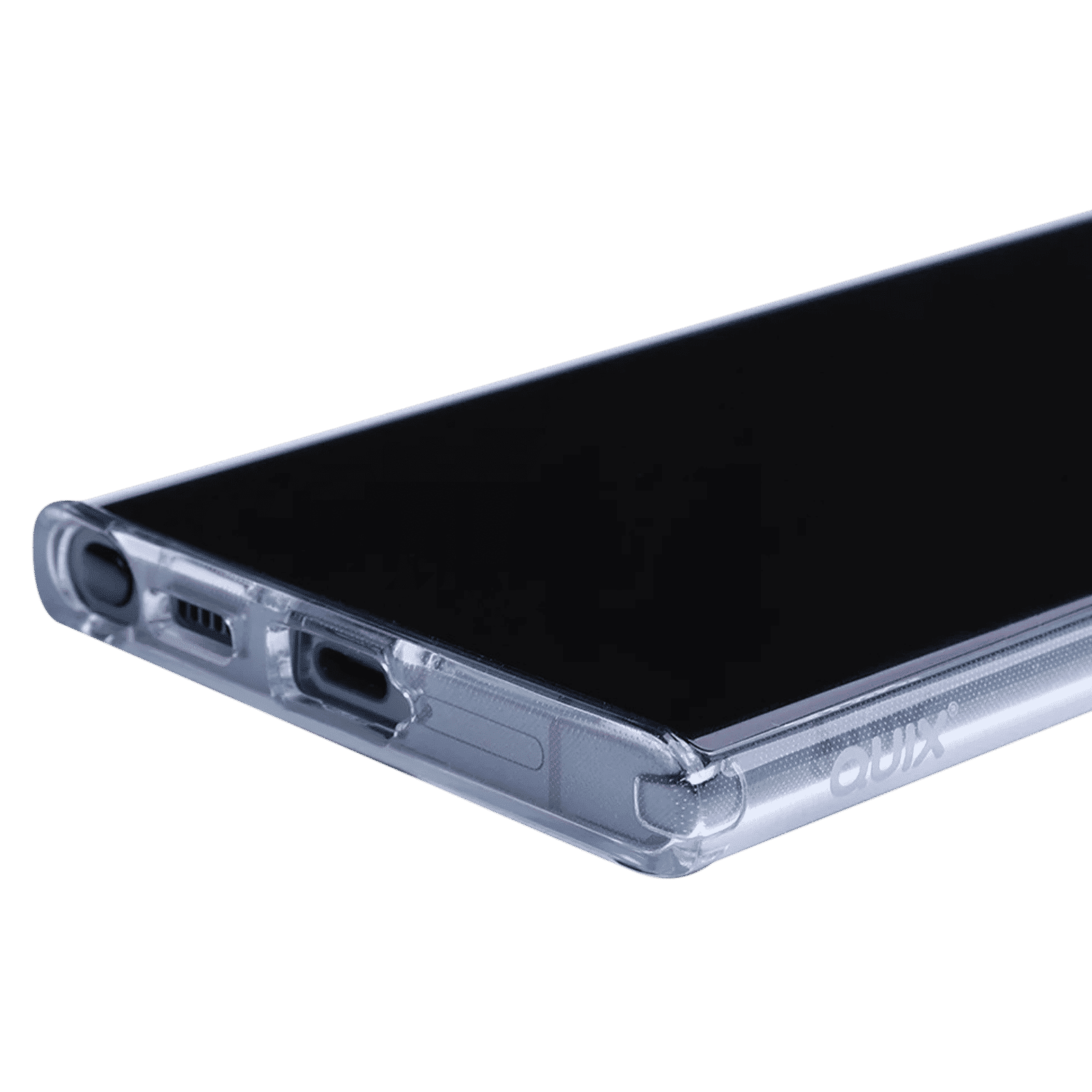 Quix TPU Back Cover for SAMSUNG Galaxy S21 Ultra (Wireless Charging Support, Crystal Clear)_5