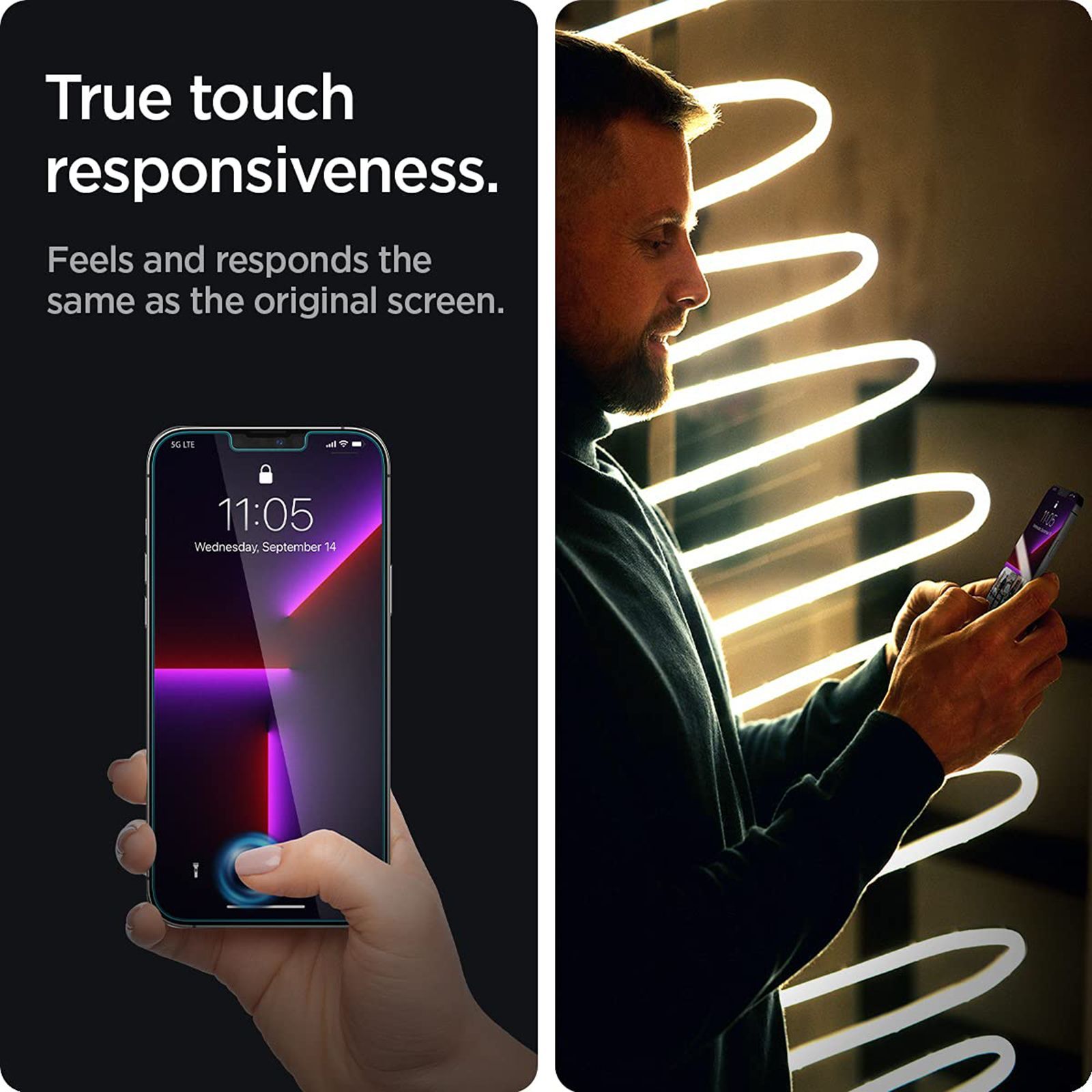 Spigen EZ FIT GLAS.tR Tempered Glass for Apple iPhone 13 Pro Max (Oleophobic Coating) Spigen EZ FIT GLAS.tR Tempered Glass for Apple iPhone 13 Pro Max (Oleophobic Coating)_5