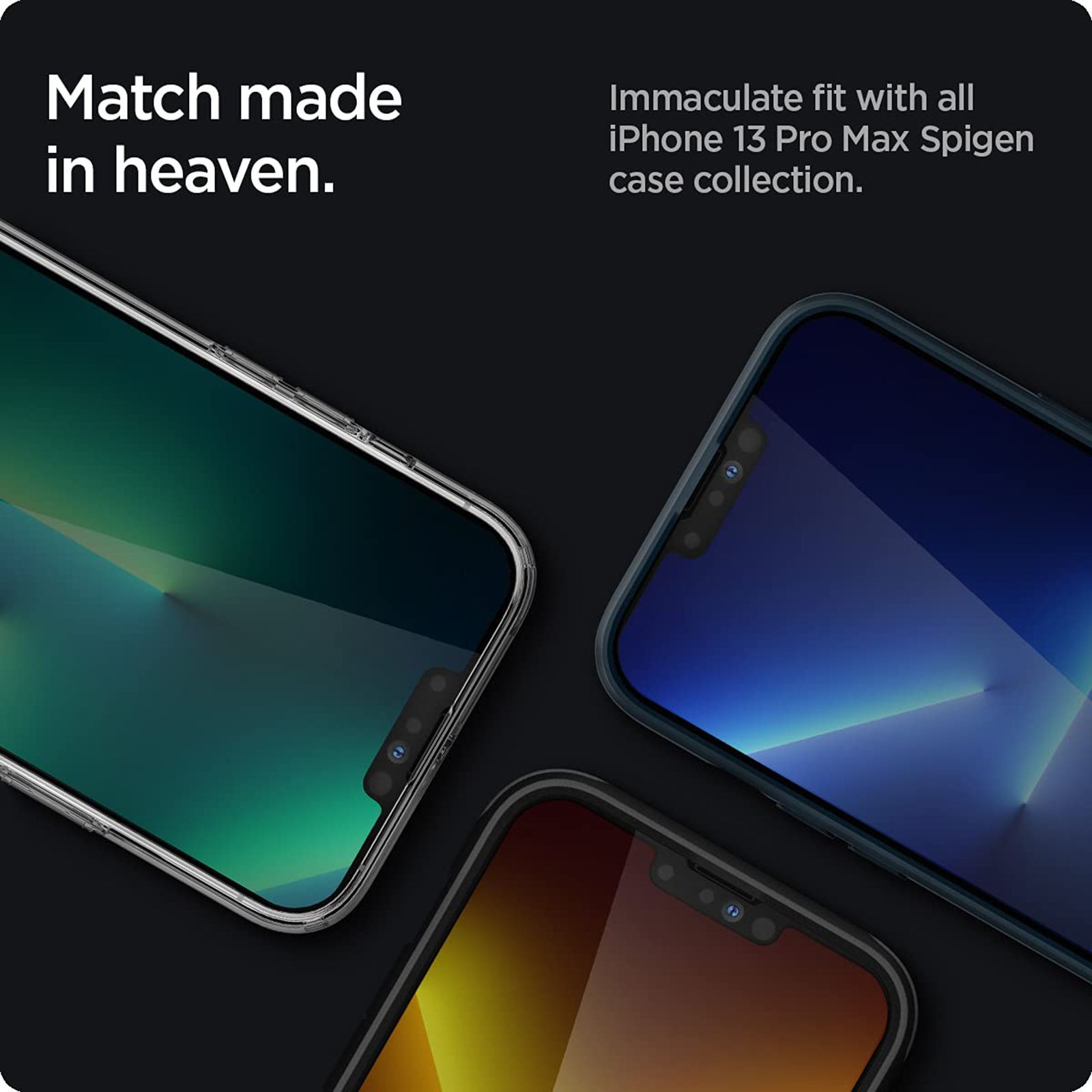 Spigen EZ FIT GLAS.tR Tempered Glass for Apple iPhone 13 Pro Max (Oleophobic Coating) Spigen EZ FIT GLAS.tR Tempered Glass for Apple iPhone 13 Pro Max (Oleophobic Coating)_7