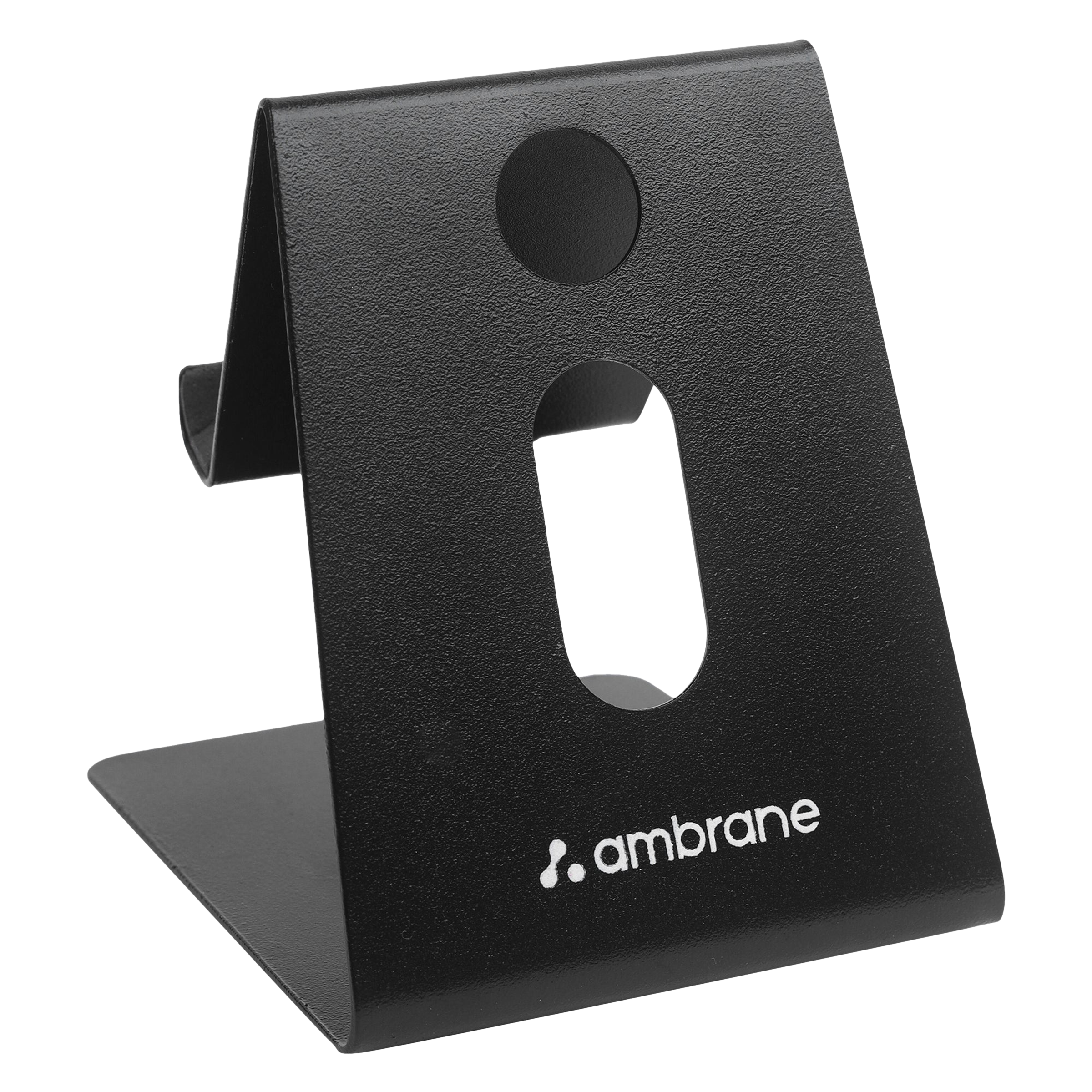 ambrane Anti Skid Holder For Mobiles (Multipurpose Stand, Black)_1