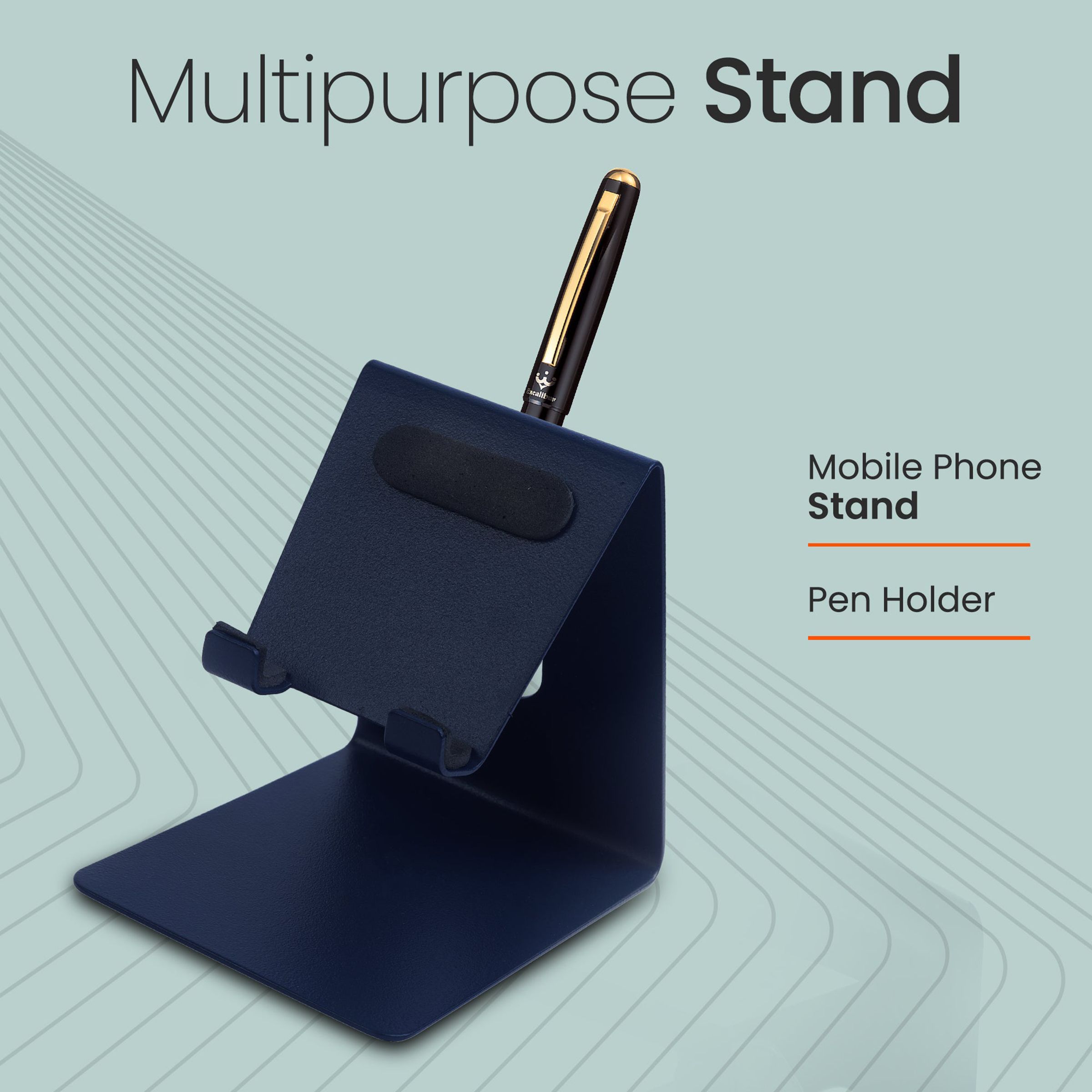 ambrane Anti Skid Holder For Mobiles (Multipurpose Stand, Blue)_8