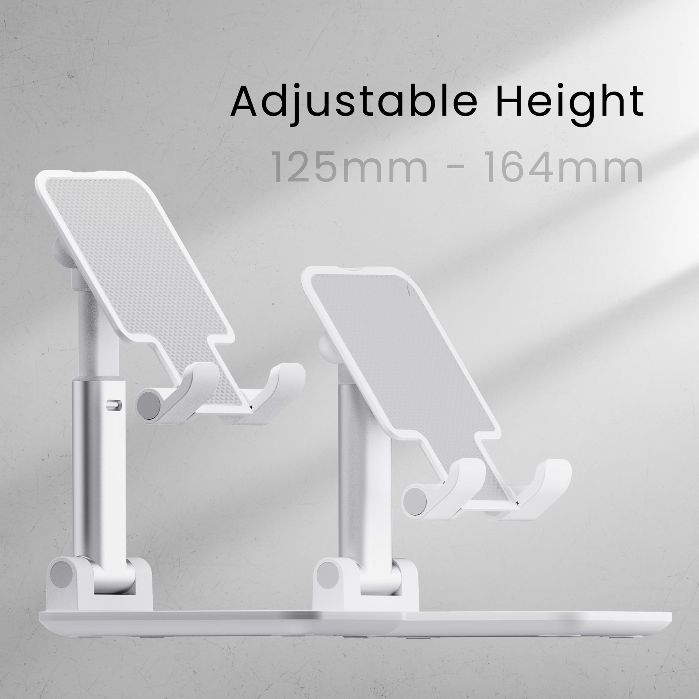 ambrane Anti Skid Holder For Mobiles (Adjustable Angle and Height, White)_5