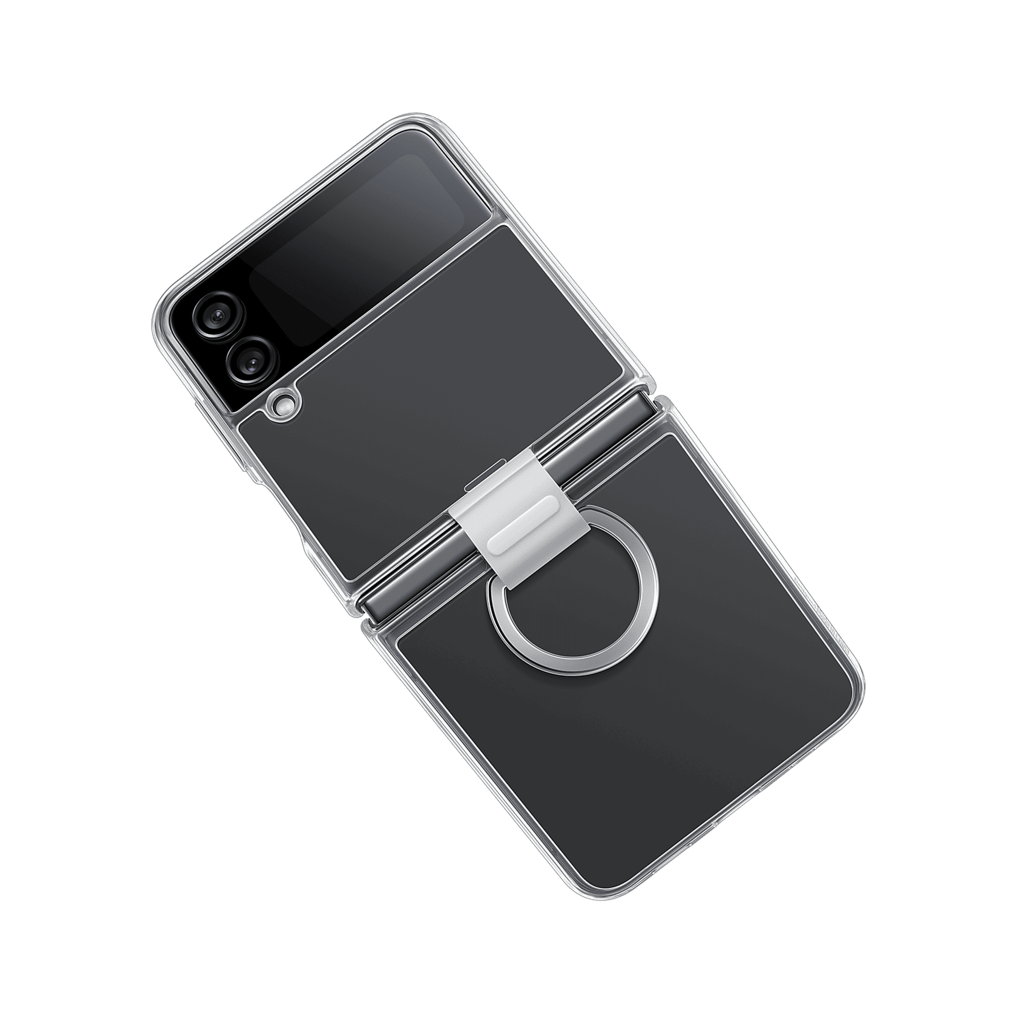 SAMSUNG UL-Certified Recycled Back Cover for SAMSUNG Galaxy Z Flip4 (Backside Ring Attachment, Transparent) SAMSUNG UL-Certified Recycled Back Cover for SAMSUNG Galaxy Z Flip4 (Backside Ring Attachment, Transparent)_3