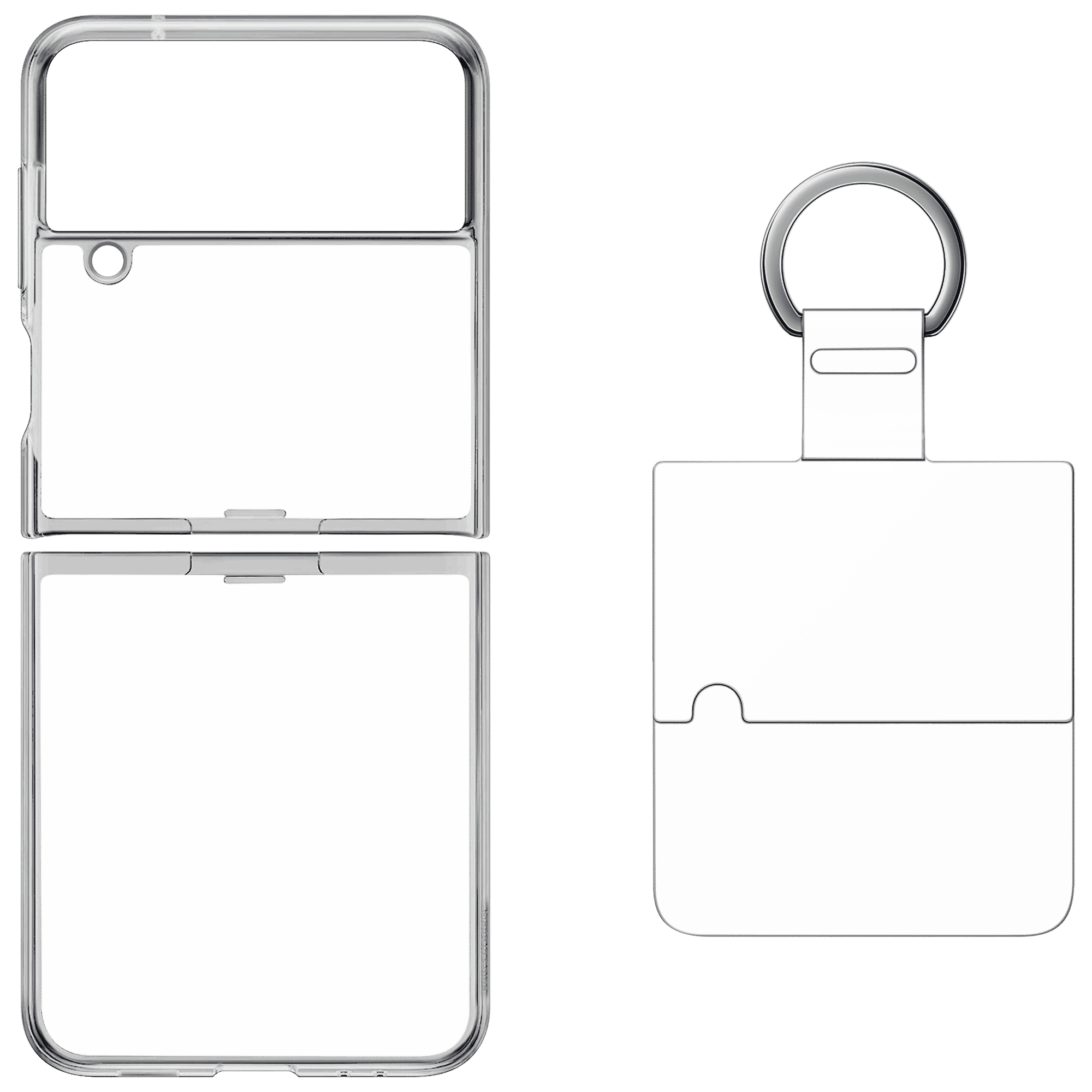 SAMSUNG UL-Certified Recycled Back Cover for SAMSUNG Galaxy Z Flip4 (Backside Ring Attachment, Transparent) SAMSUNG UL-Certified Recycled Back Cover for SAMSUNG Galaxy Z Flip4 (Backside Ring Attachment, Transparent)_4