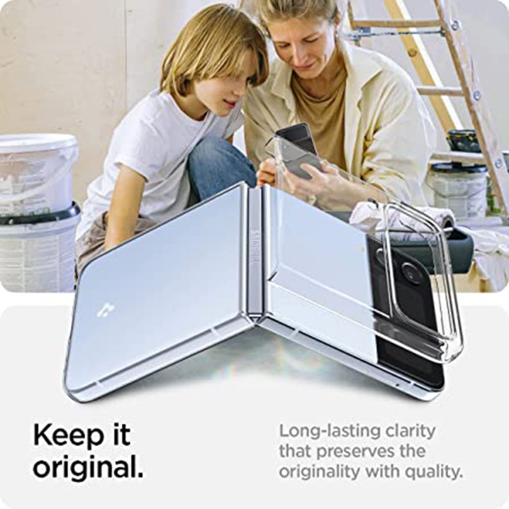 spigen AIRSKIN Polycarbonate Back Case for SAMSUNG Galaxy Z Flip 4 (Wireless Charging Compatible, Crystal Clear) spigen AIRSKIN Polycarbonate Back Case for SAMSUNG Galaxy Z Flip 4 (Wireless Charging Compatible, Crystal Clear)_6