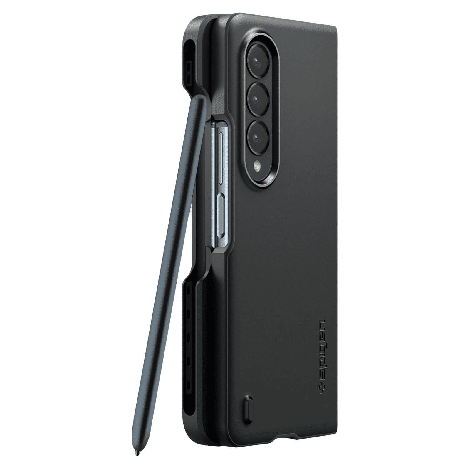 spigen Thin Fit Pro TPU & Polycarbonate Back Case for SAMSUNG Galaxy Z Fold 4 (Wireless Charging Compatible, Black)_5