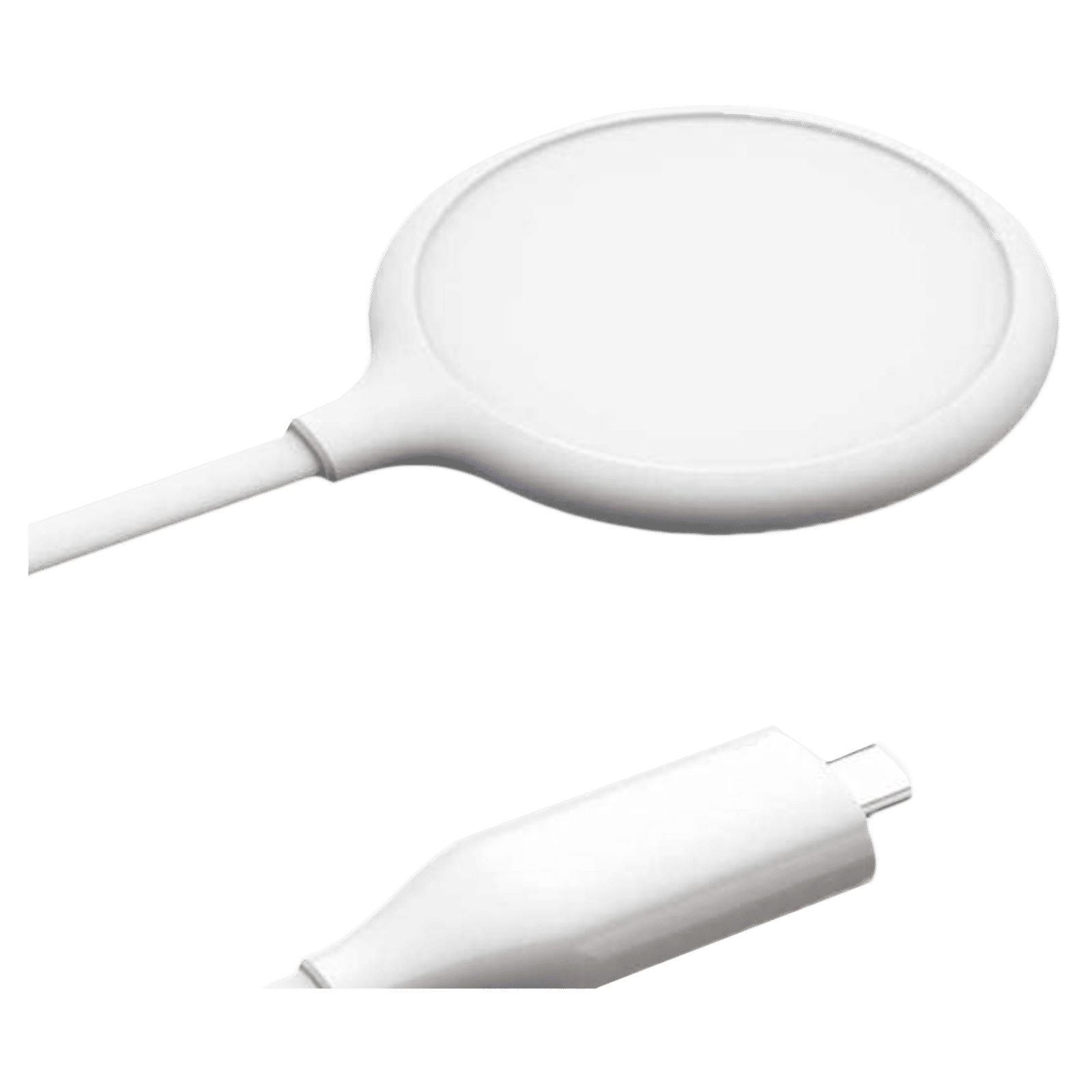 SOLUM Jelly 10W Wireless Charger for iOS, Android and Smart Watch (Tangle Free Cable, White)_1