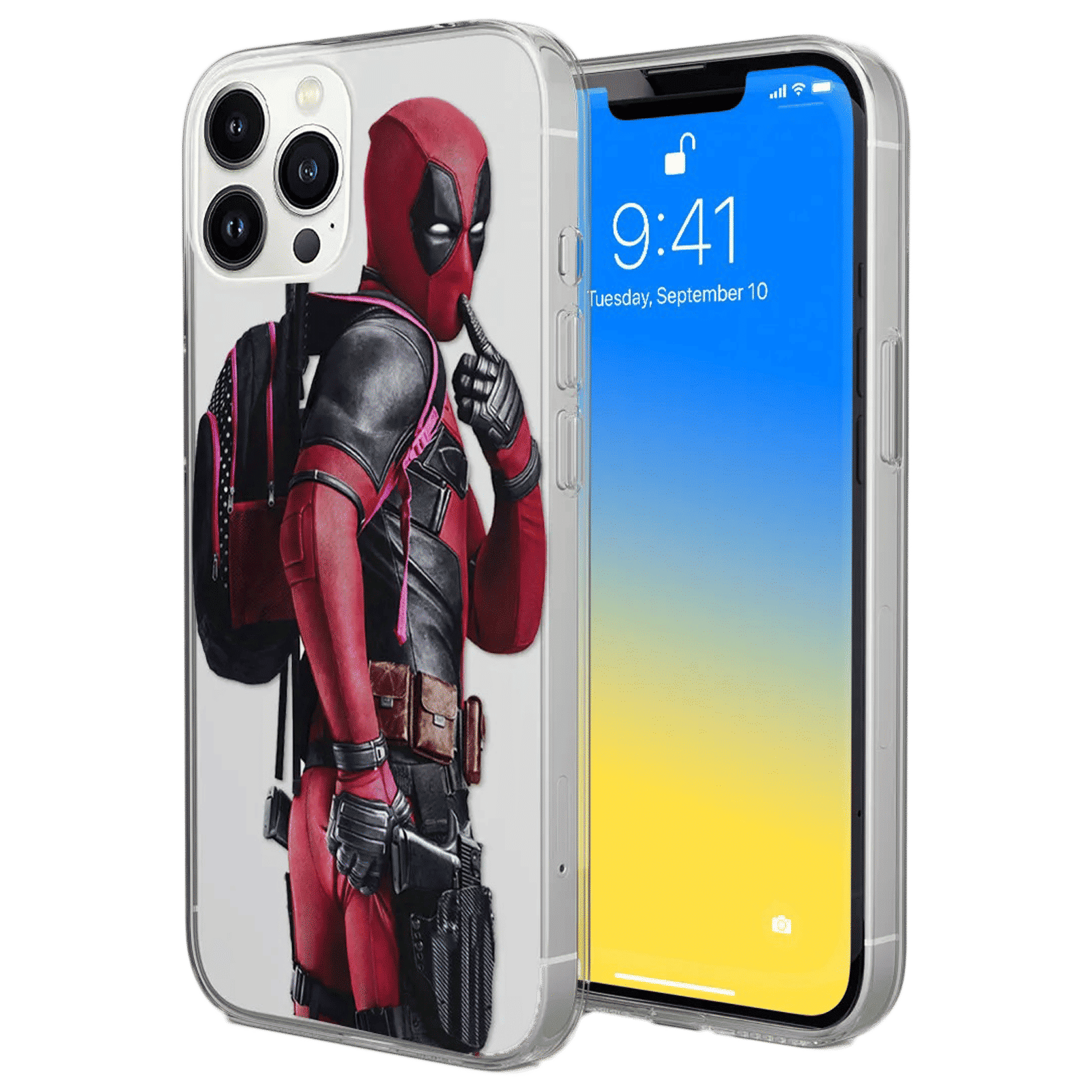 macmerise Smart Ass Deadpool Polypropylene Back Cover for Apple iPhone 14 (Wireless Charging Support, Multi Color) macmerise Smart Ass Deadpool Polypropylene Back Cover for Apple iPhone 14 (Wireless Charging Support, Multi Color)_1