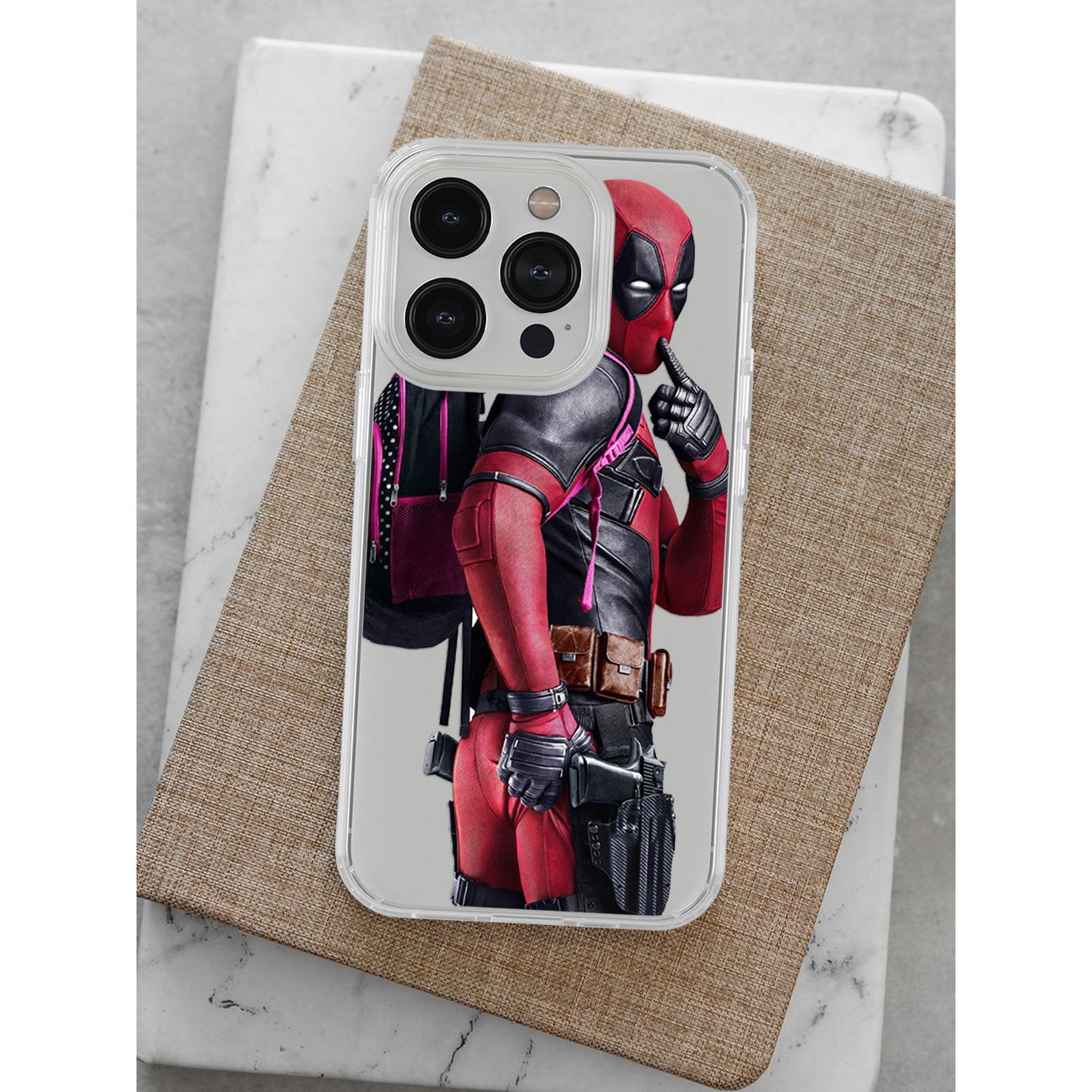 macmerise Smart Ass Deadpool Polypropylene Back Cover for Apple iPhone 14 (Wireless Charging Support, Multi Color) macmerise Smart Ass Deadpool Polypropylene Back Cover for Apple iPhone 14 (Wireless Charging Support, Multi Color)_9