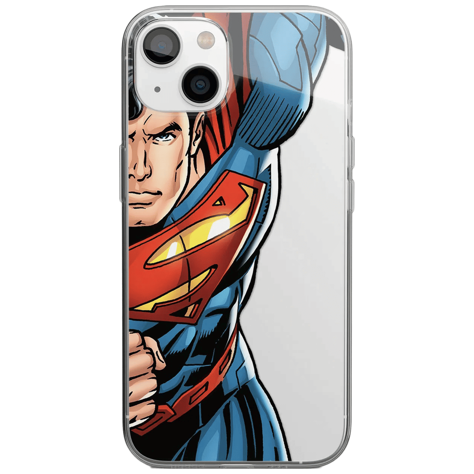 macmerise Speed It Like Superman Back Cover for Apple iPhone 14 (Wireless Charging Support, Multi Color)_3