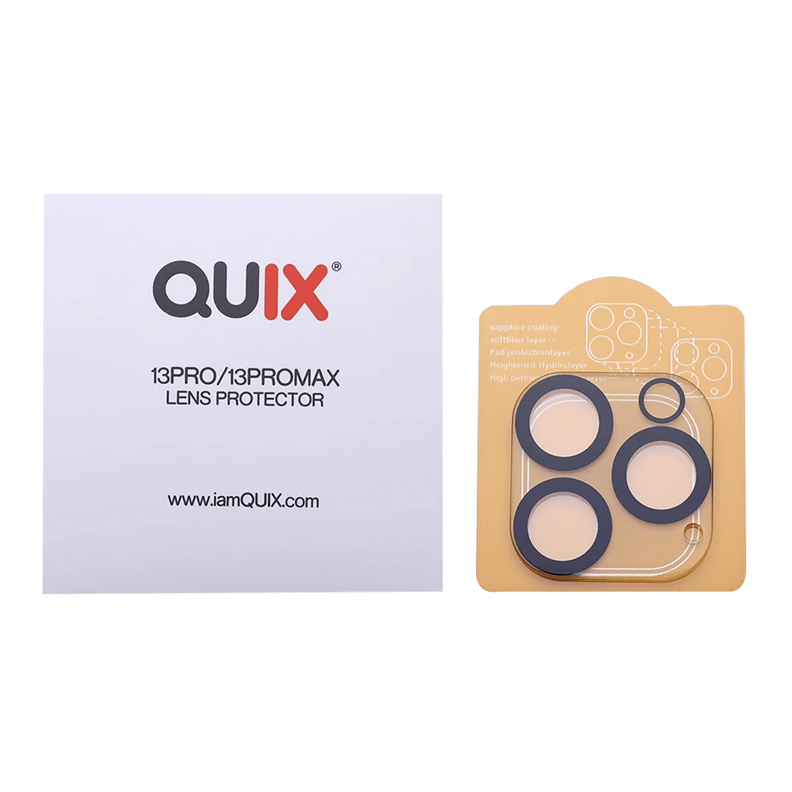 Quix Mobile Camera Lens Protector For Apple iPhone 14 and iPhone 14 Plus (9H Hardness, QLPAS0010SR, Clear)_4